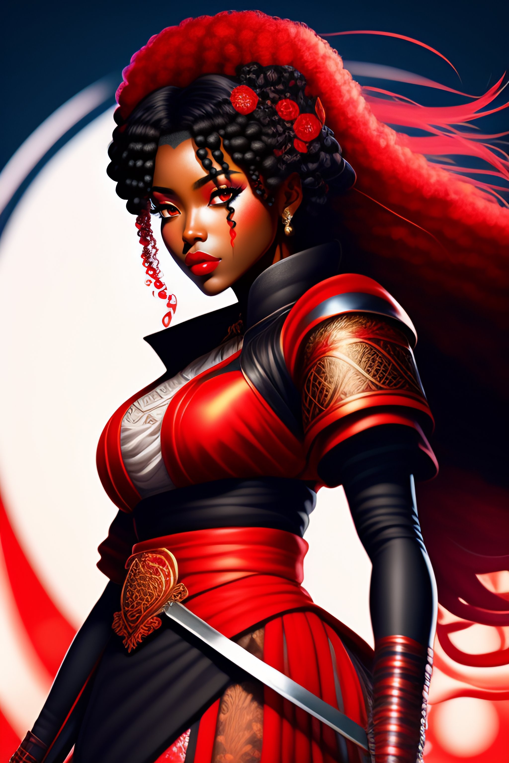 African American Female Ninja