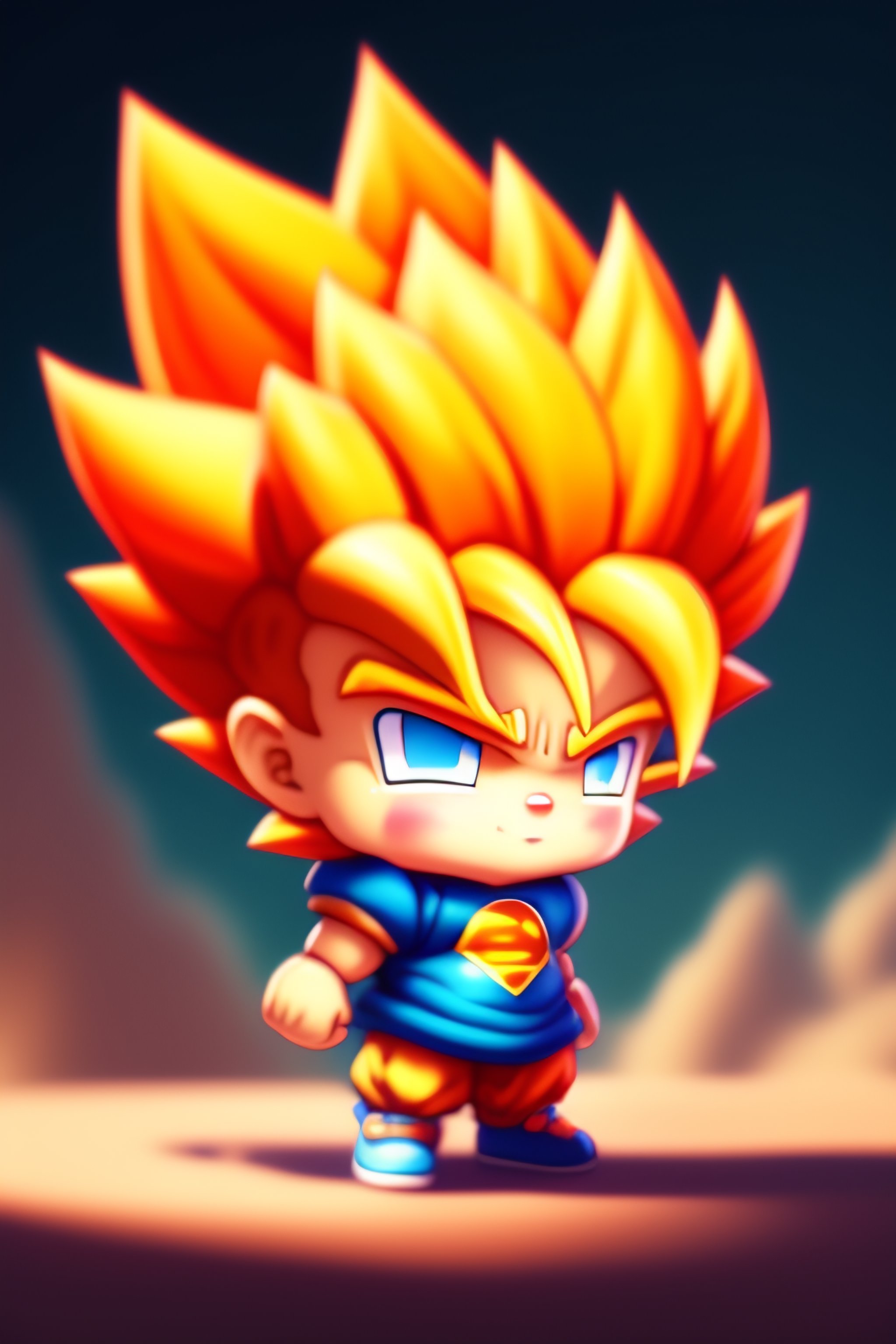 Premium AI Image  Cute adorable cartoon goku baby