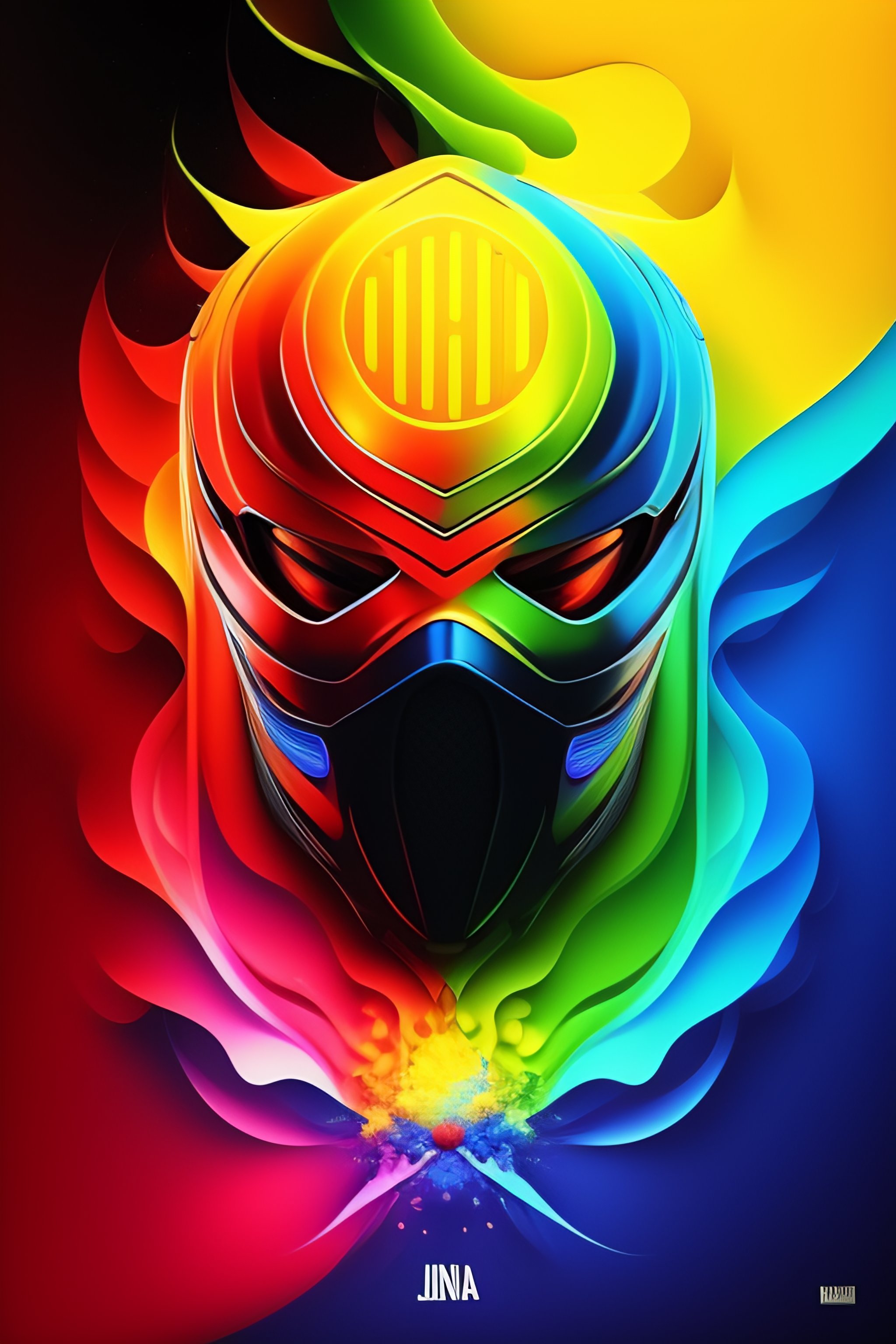 Lexica - Ninja, strong colors, creative
