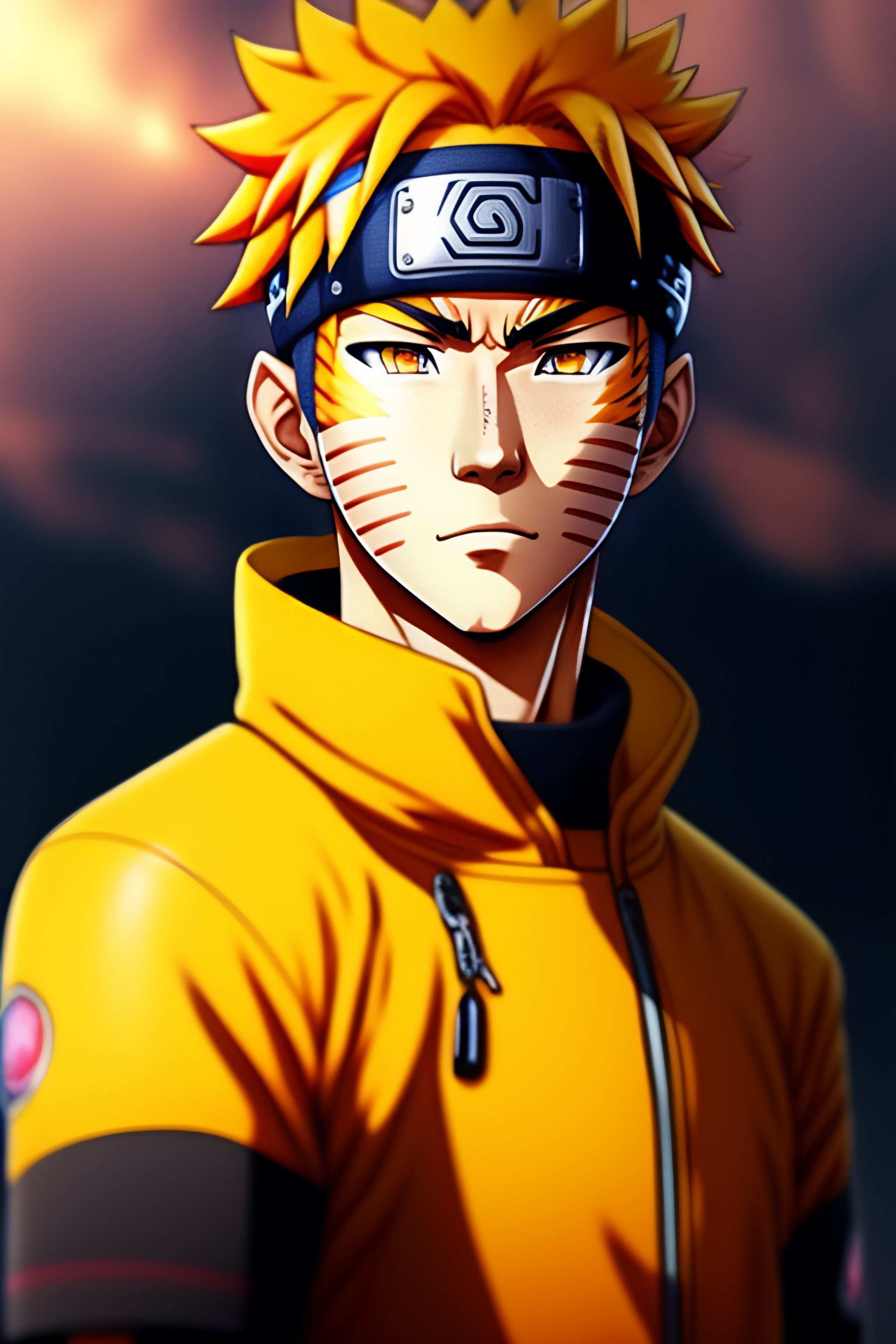 Lexica - Portrait of Naruto Uzumaki, anime style