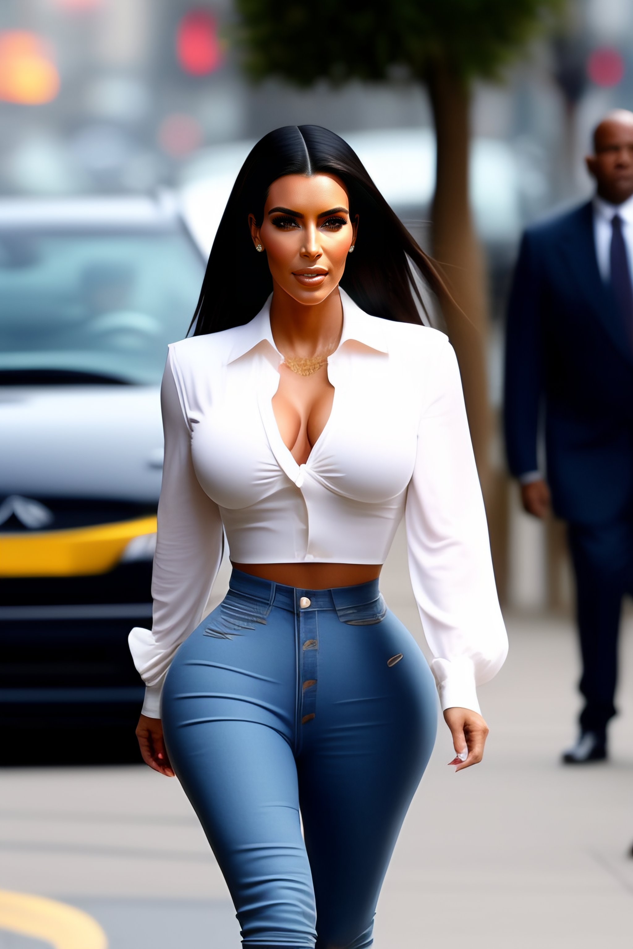 Denim shirt outlet kim kardashian