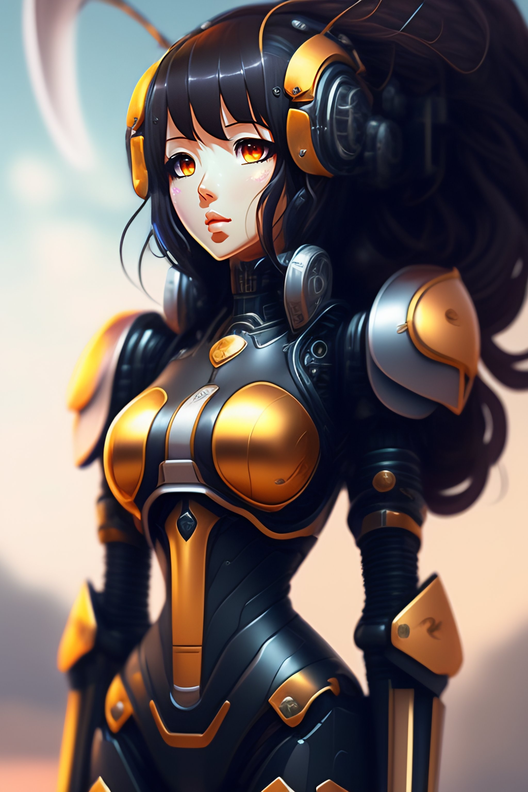 Lexica - Mechanical fictional robot anime art full body