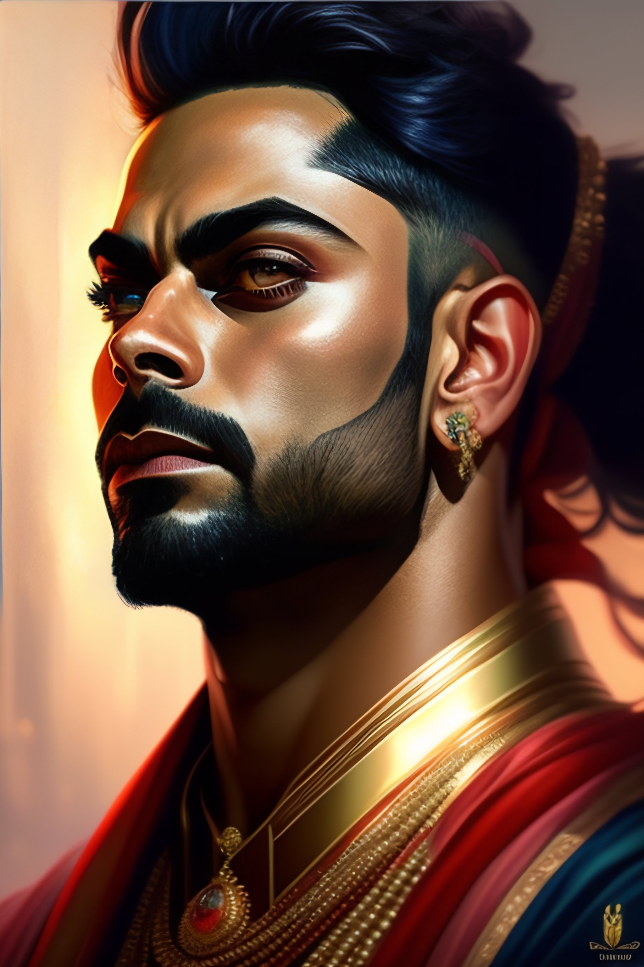 Lexica - Virat Kohli highly detailed, digital painting, artstation ...