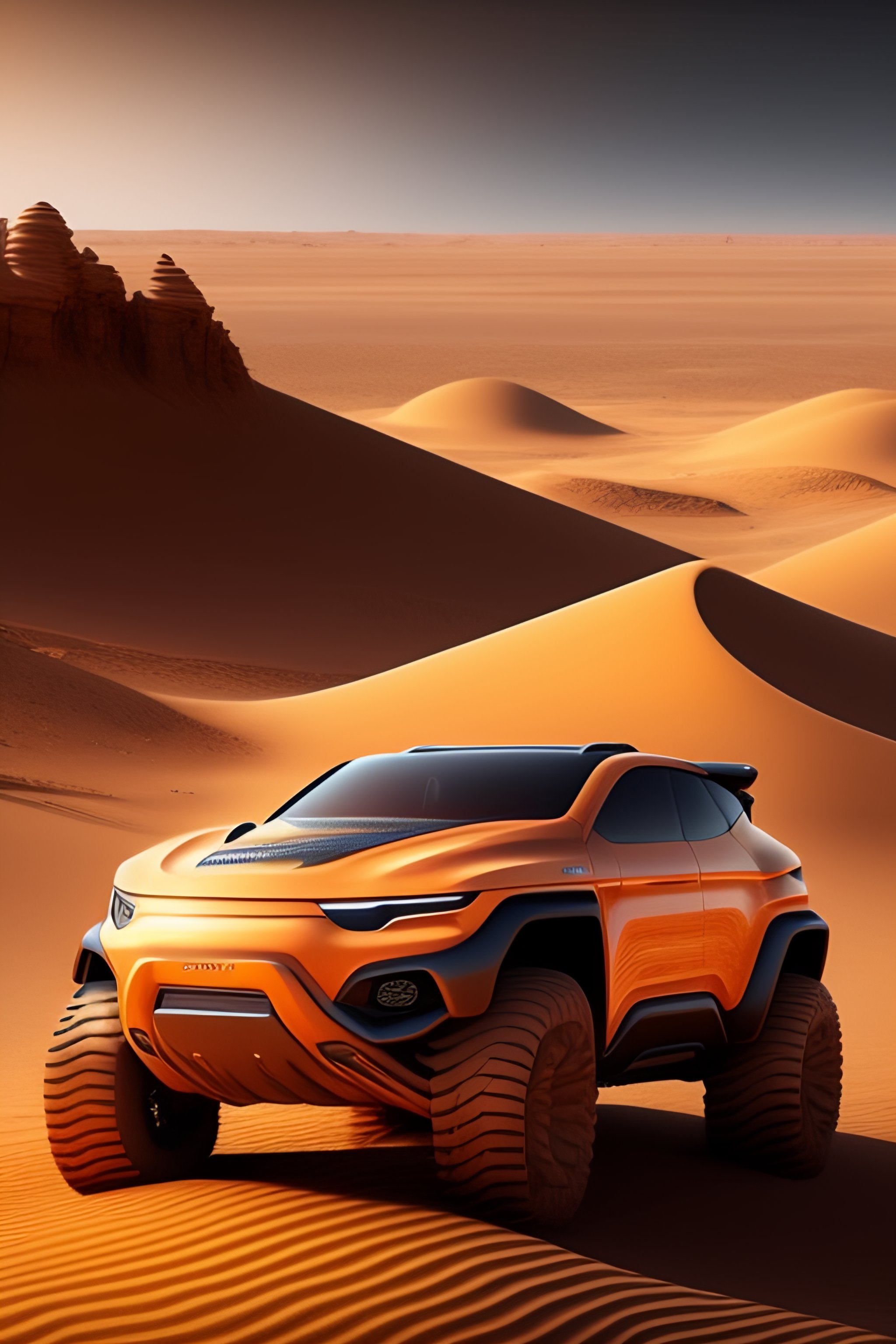 Lexica - Mars landscape sand dust dune style realistic futuristic rover ...
