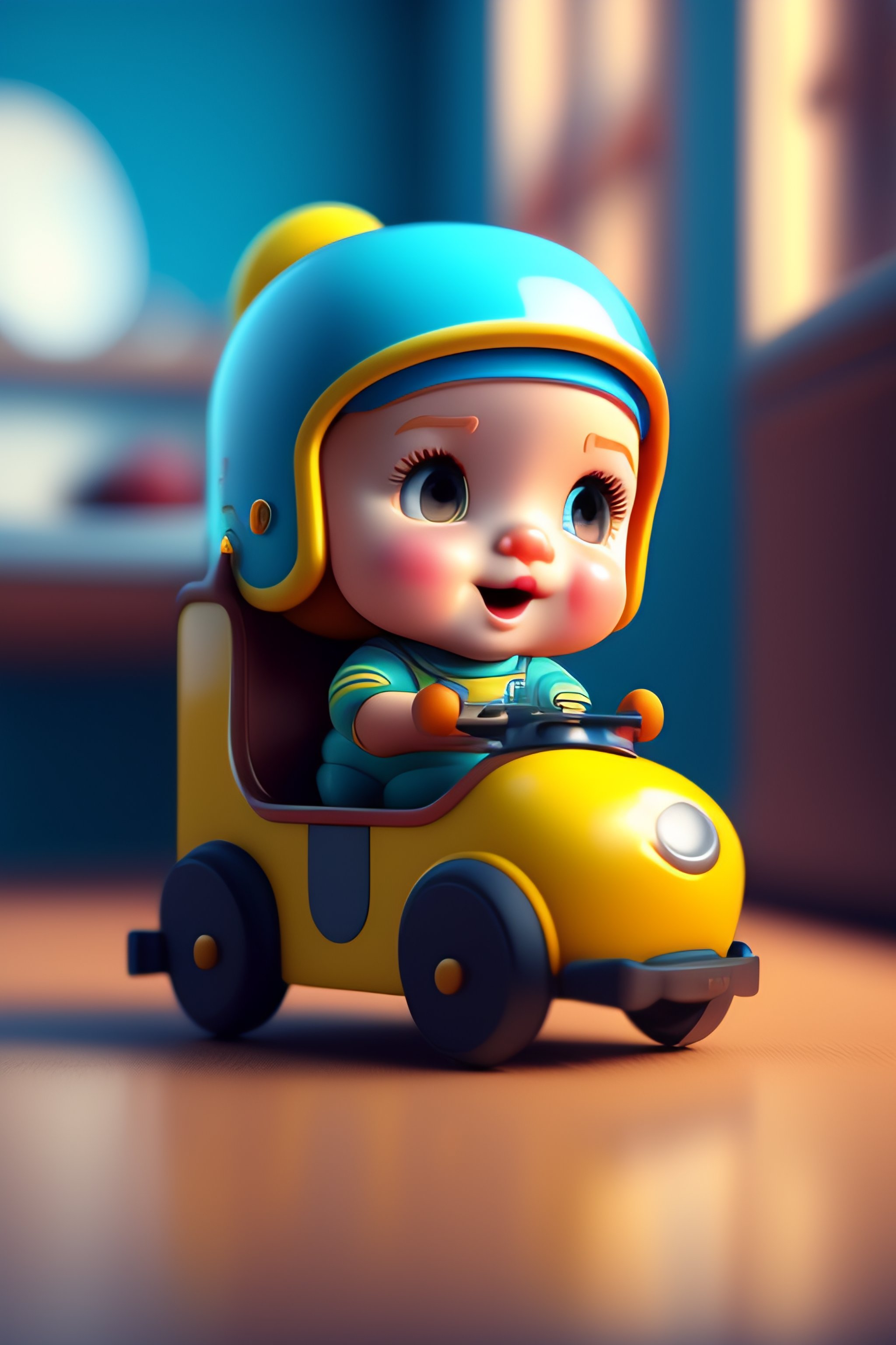 Lexica - C4D render of a comically tiny Cute and adorable cartoon it ...