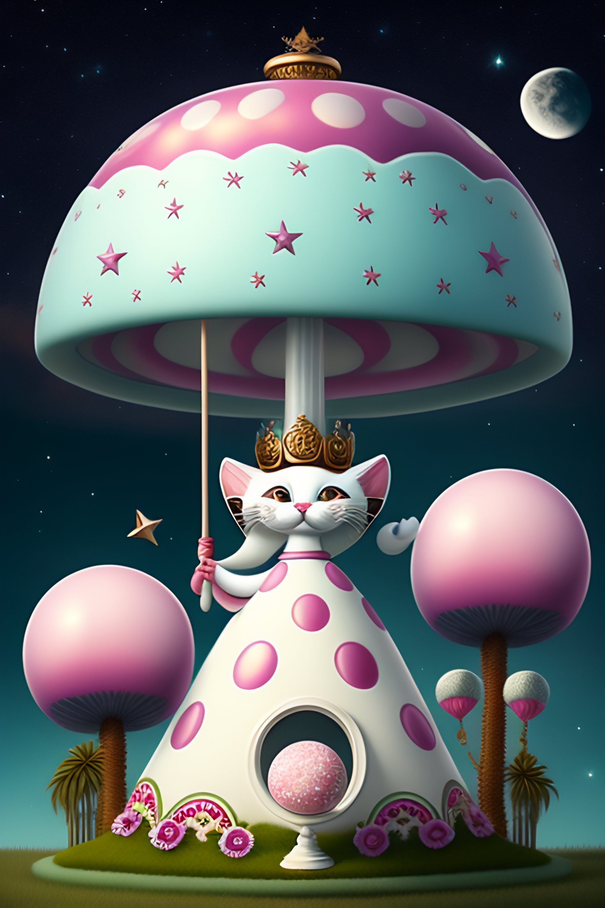 Lexica - Mark ryden. retro pop art comic anthropomorphic white cats ...