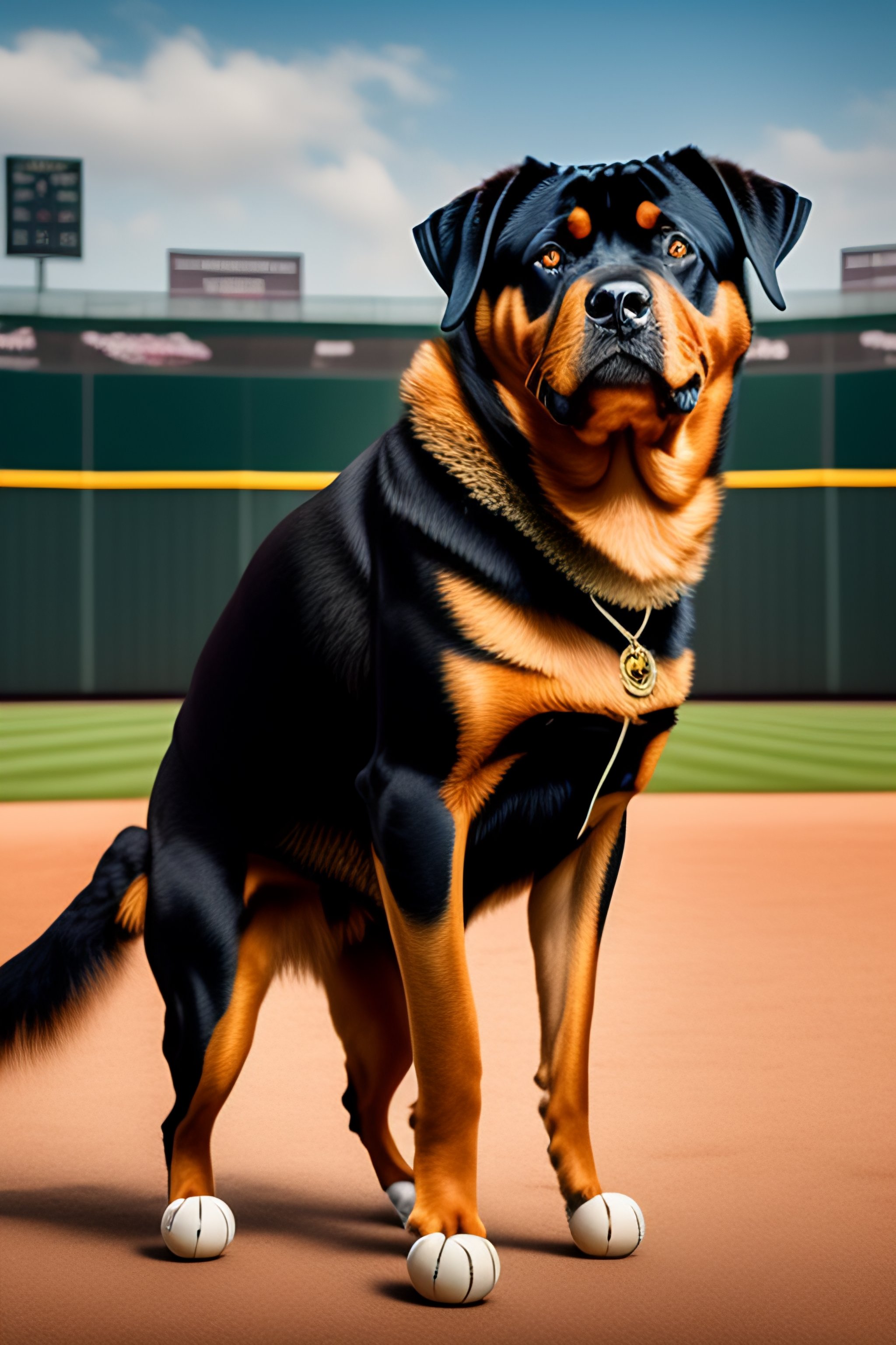 Lexica - the rottweilers of california baseball uniform team mockup