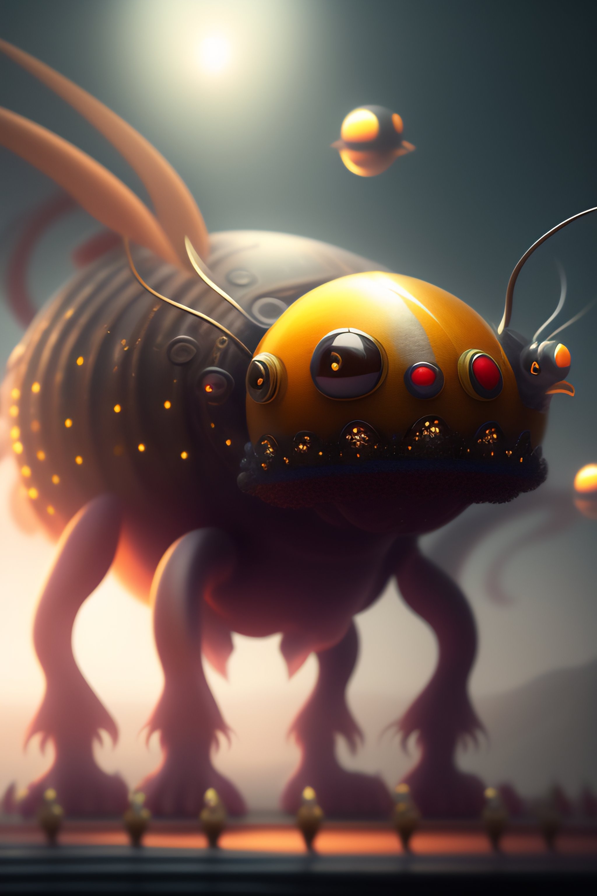 Lexica - Imaginary creature who is only a very large bald head covered ...