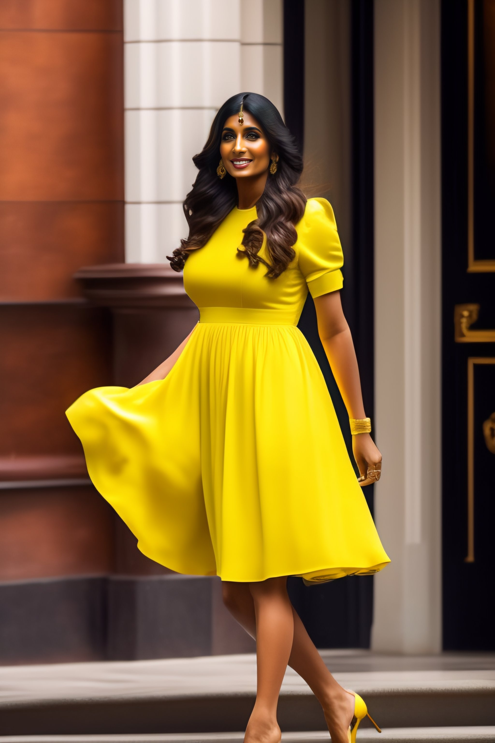 Indian yellow hot sale dress