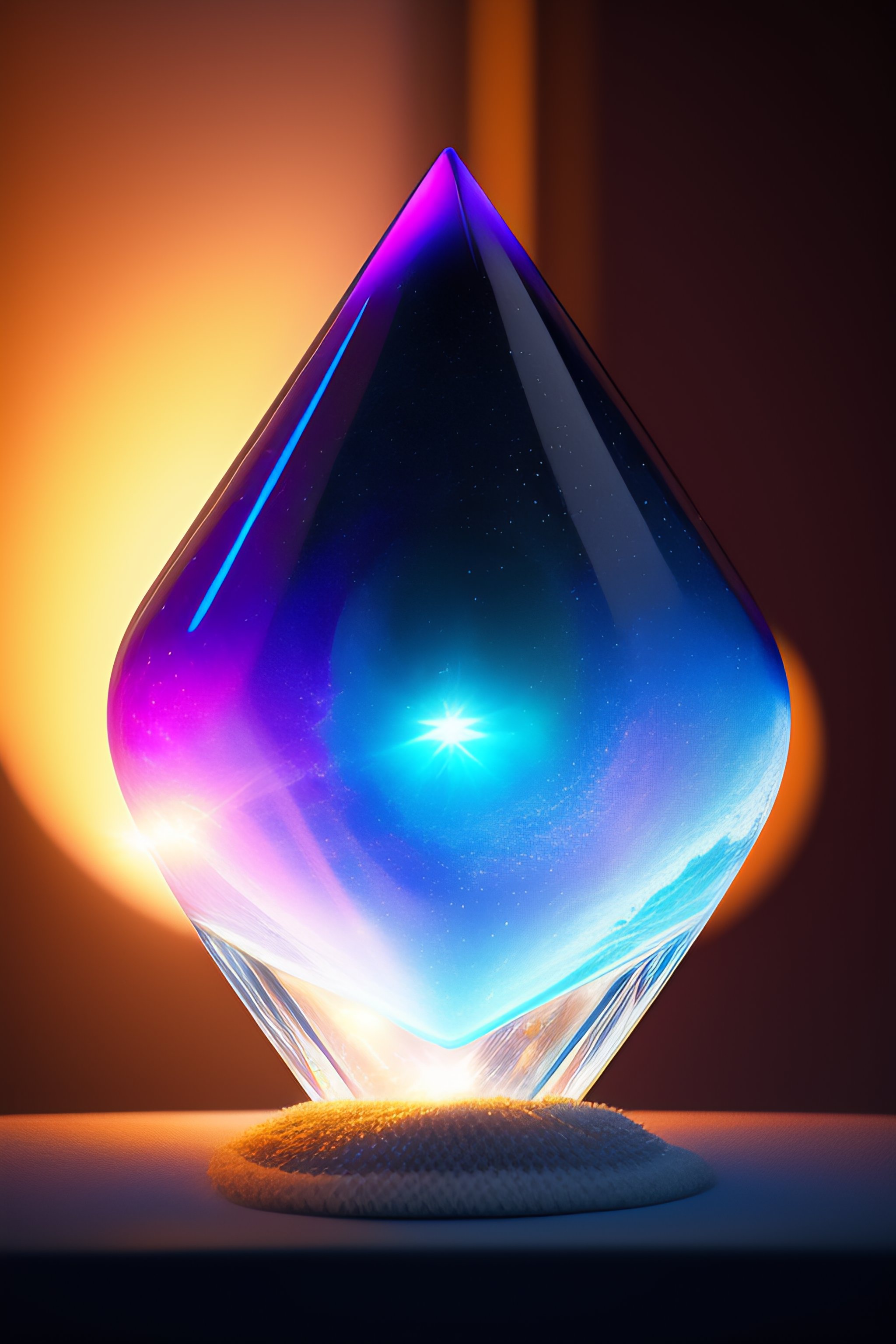 Lexica - Giant sparkling crystal, pixar, 8k