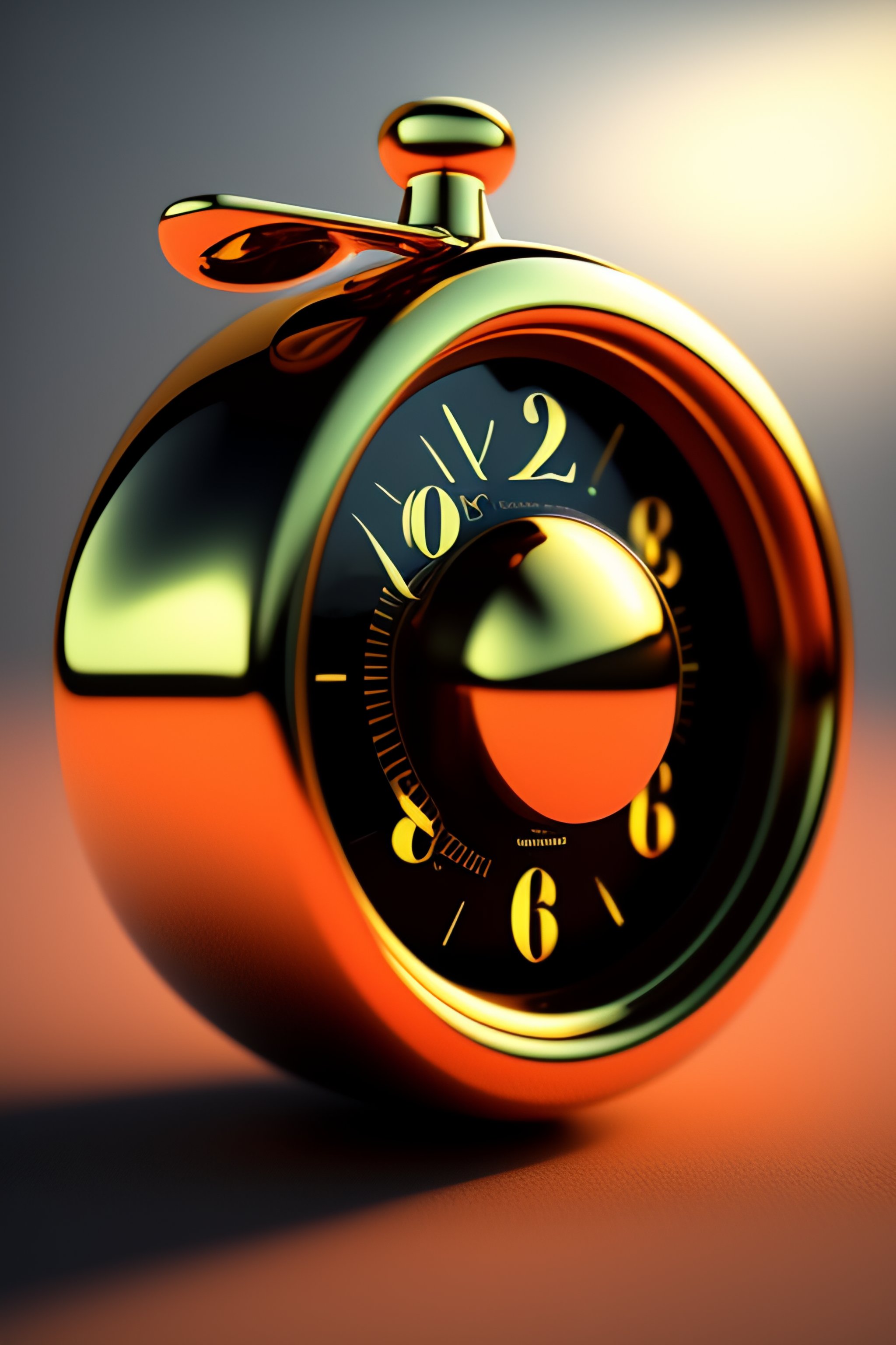 Lexica - Hyperrealistic Apple styled minimal steam punk clock. highly ...