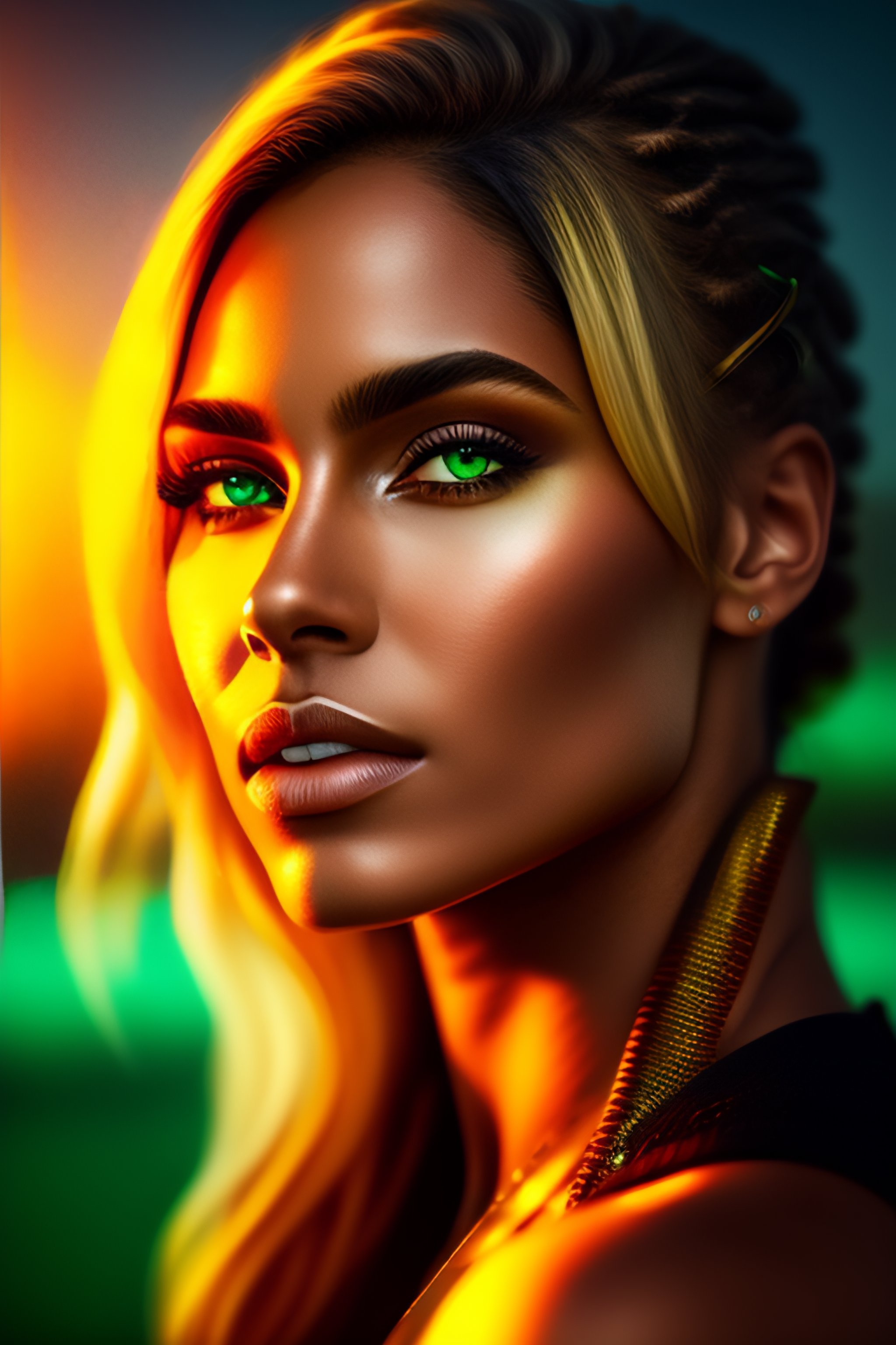 beckyxdraws_ created these stunning green eyes using colored