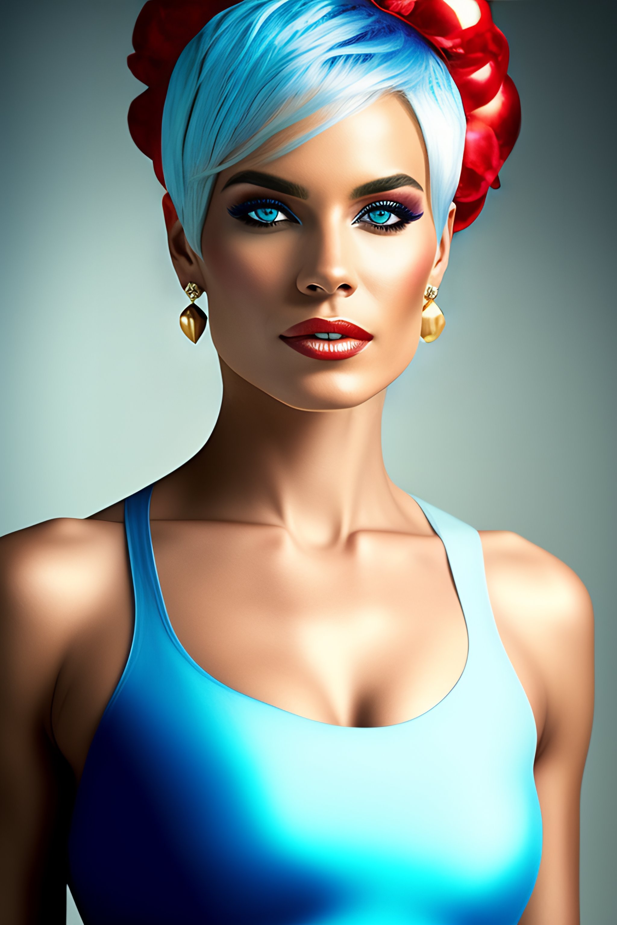 lexica-lady-with-short-hair-light-blue-hair-red-eyes-she-is