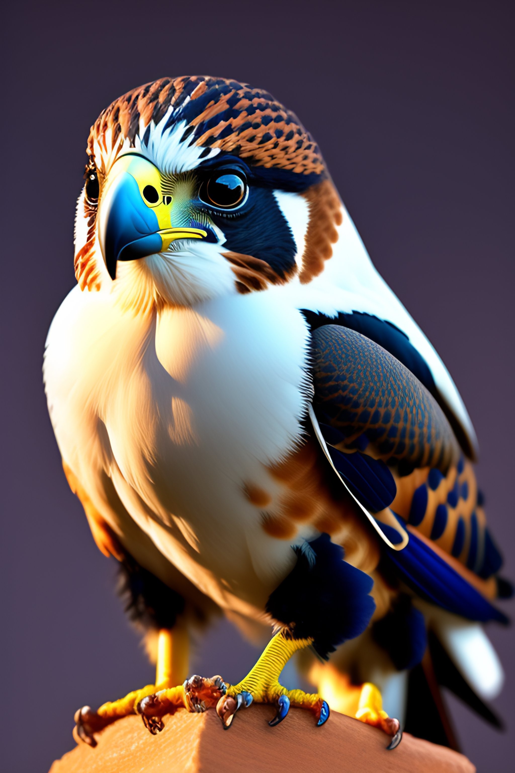 Lexica - Cartoonish cute falcon from dubai