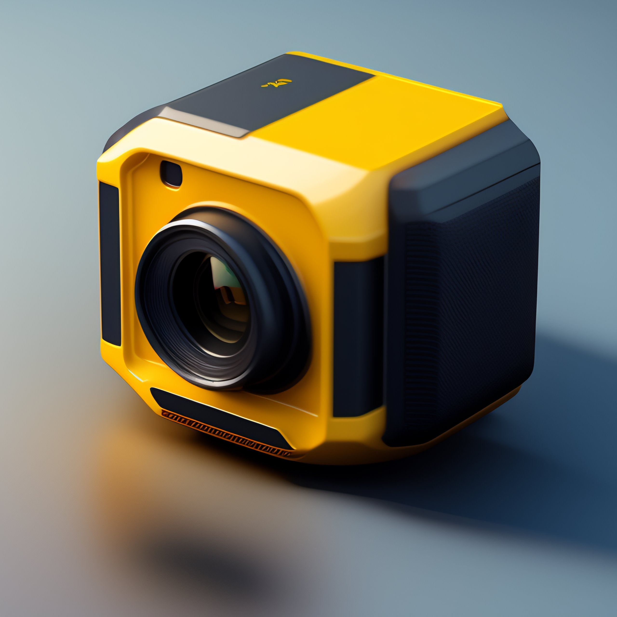 Lexica - Isometric render of a camera, detailed