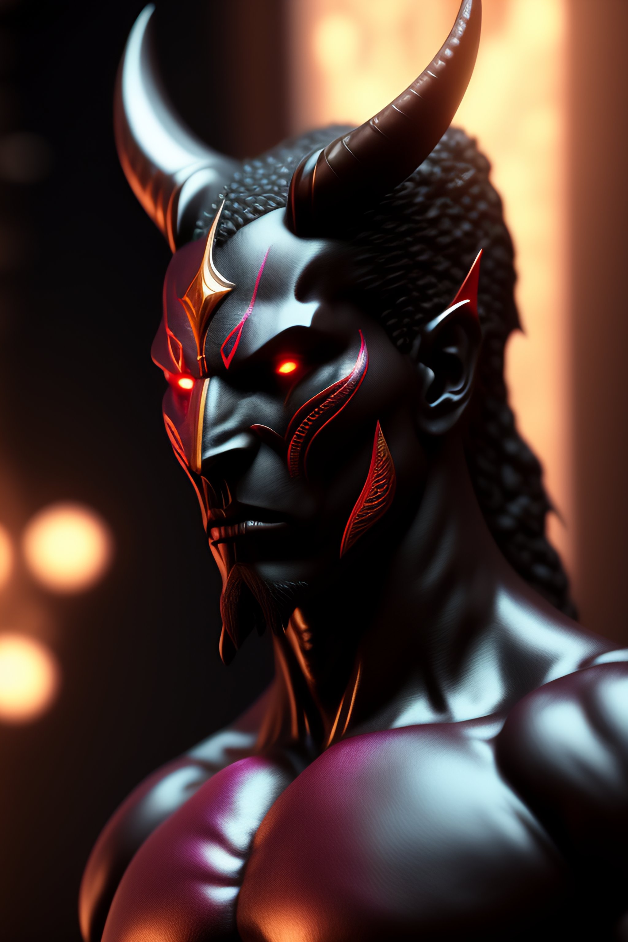 Lexica - Demon, 4k, HD, Maya, Realistic