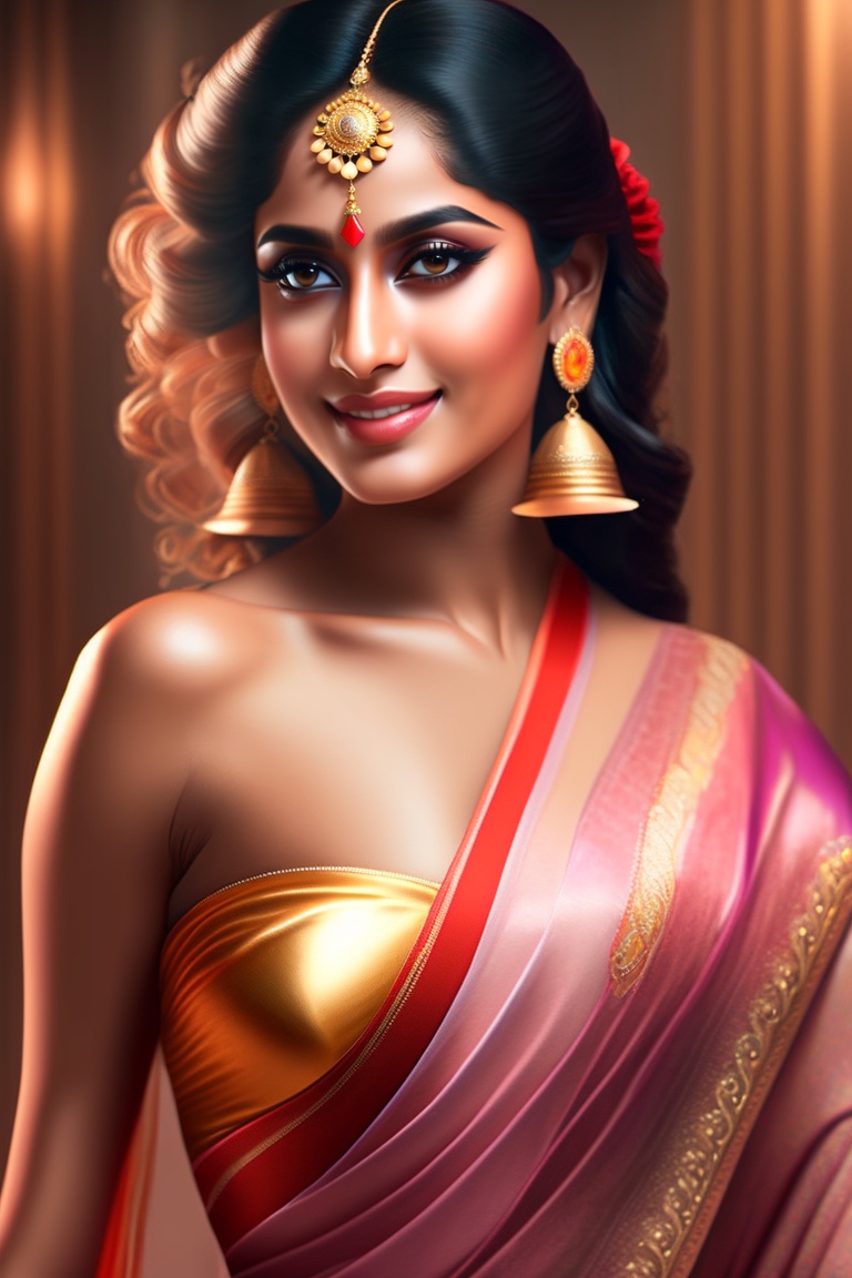 Indian saree nude