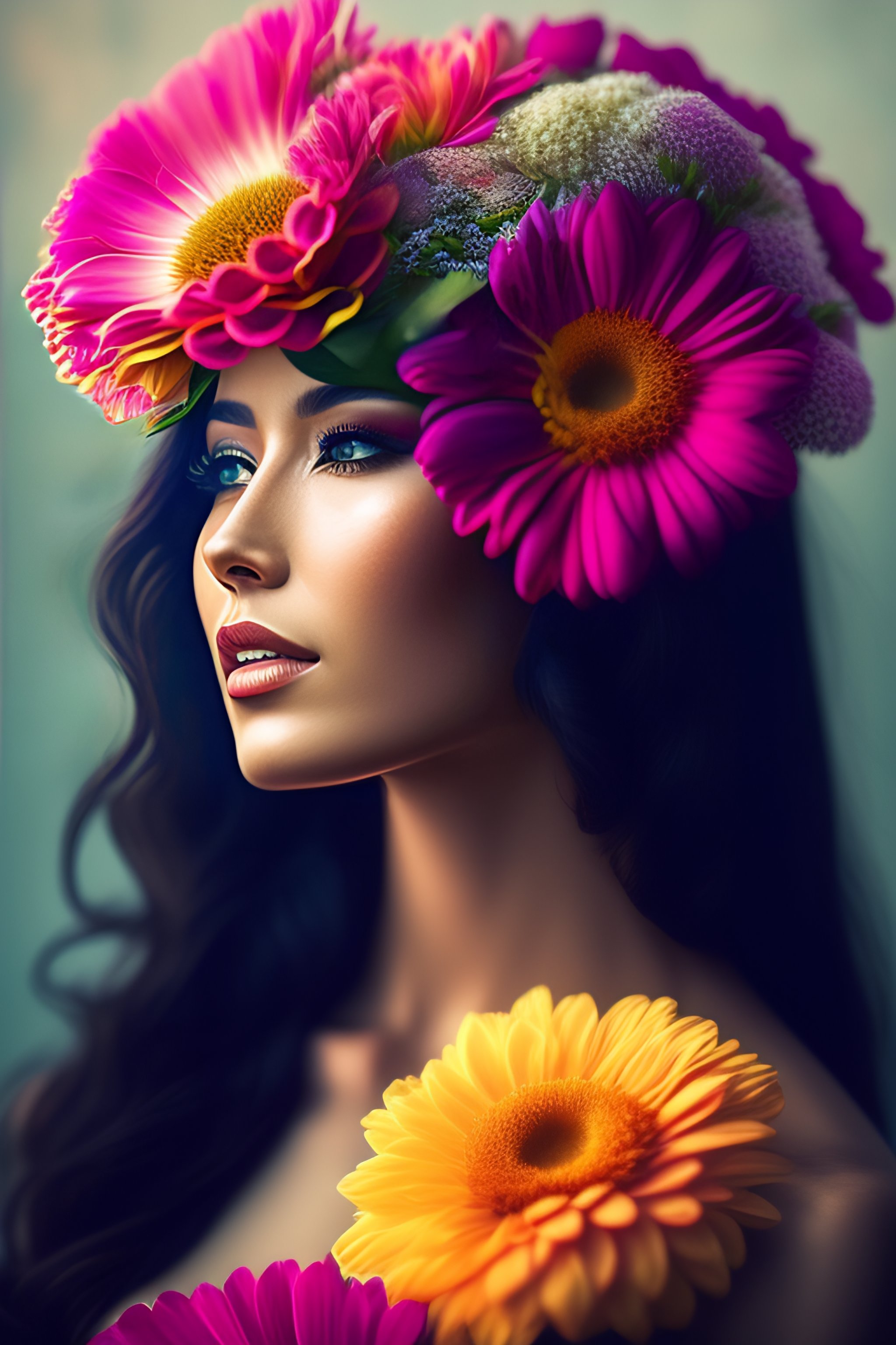 Lexica - Her mind burst with flowers
