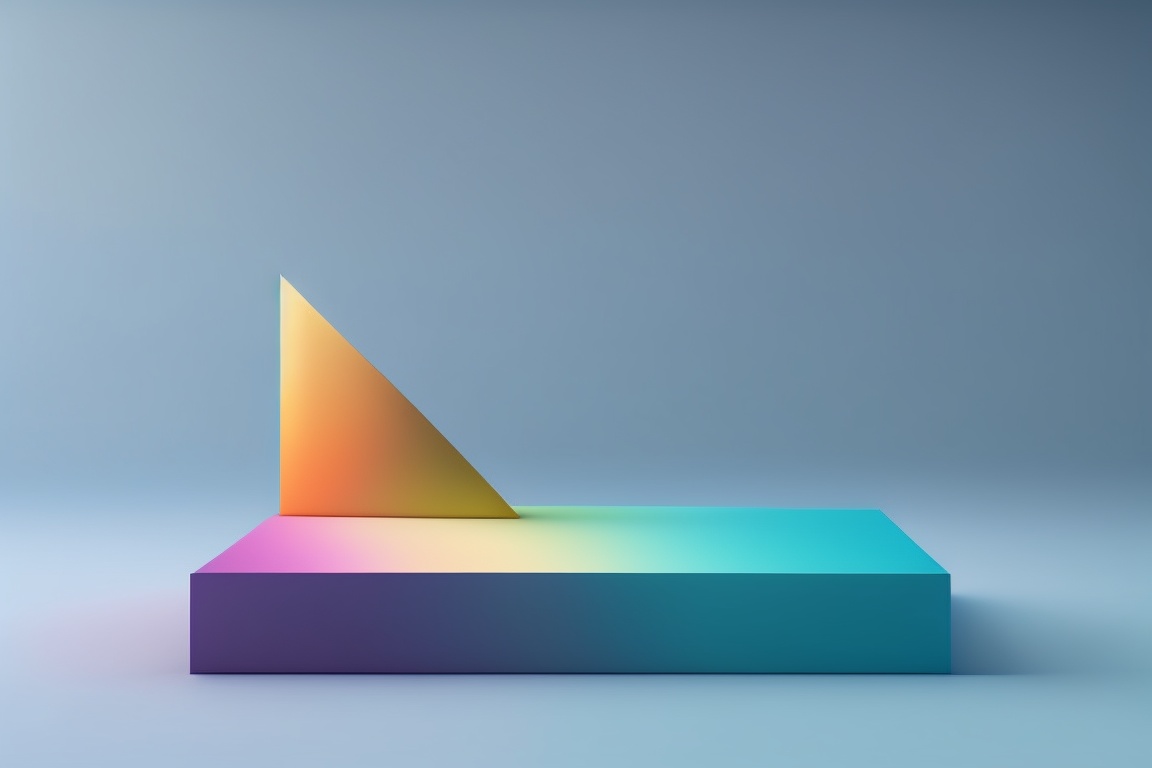 Lexica - A colorful simple backdrop in a bright empty room, minimal ...