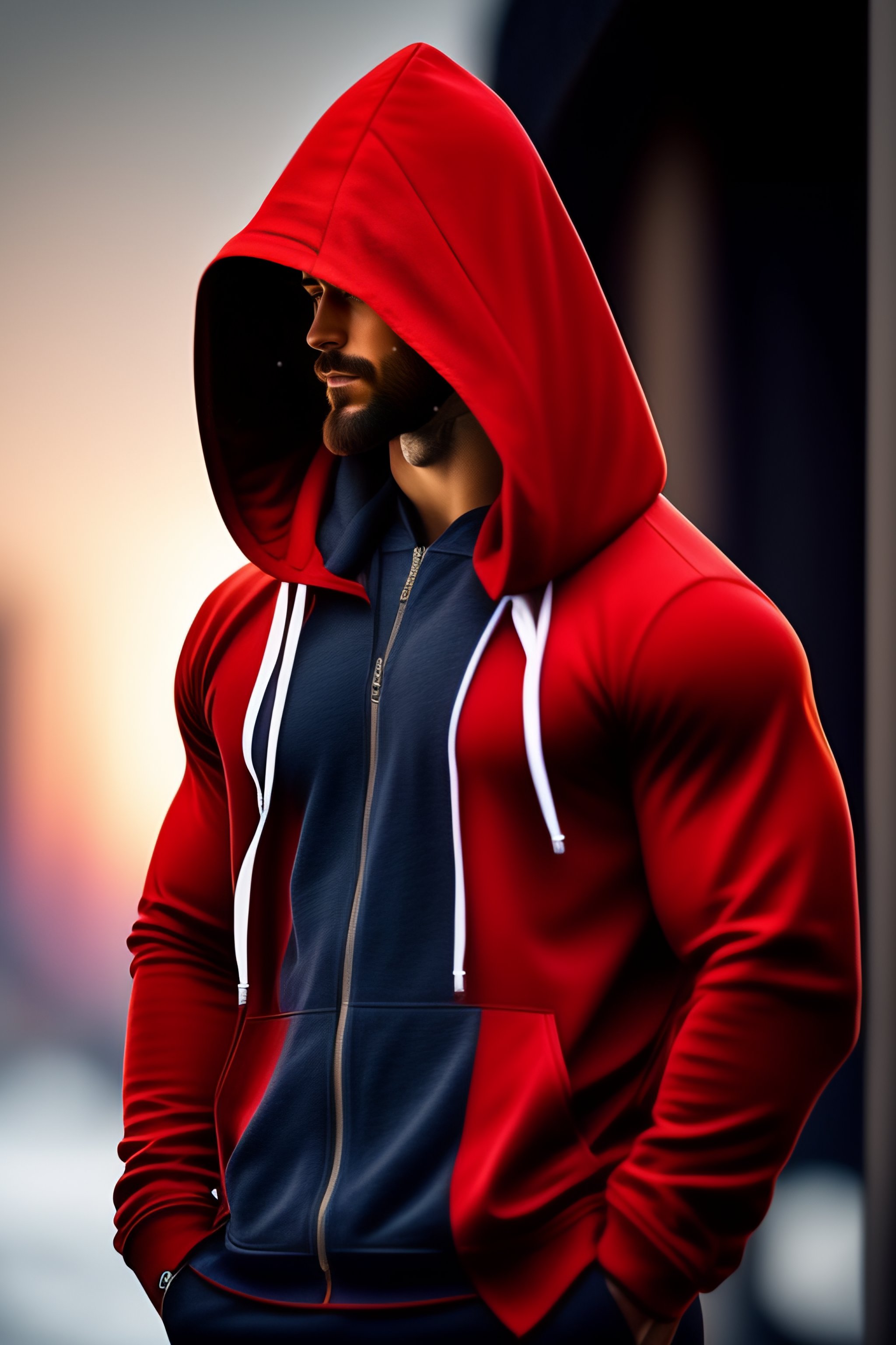 Cute guy store in hoodie