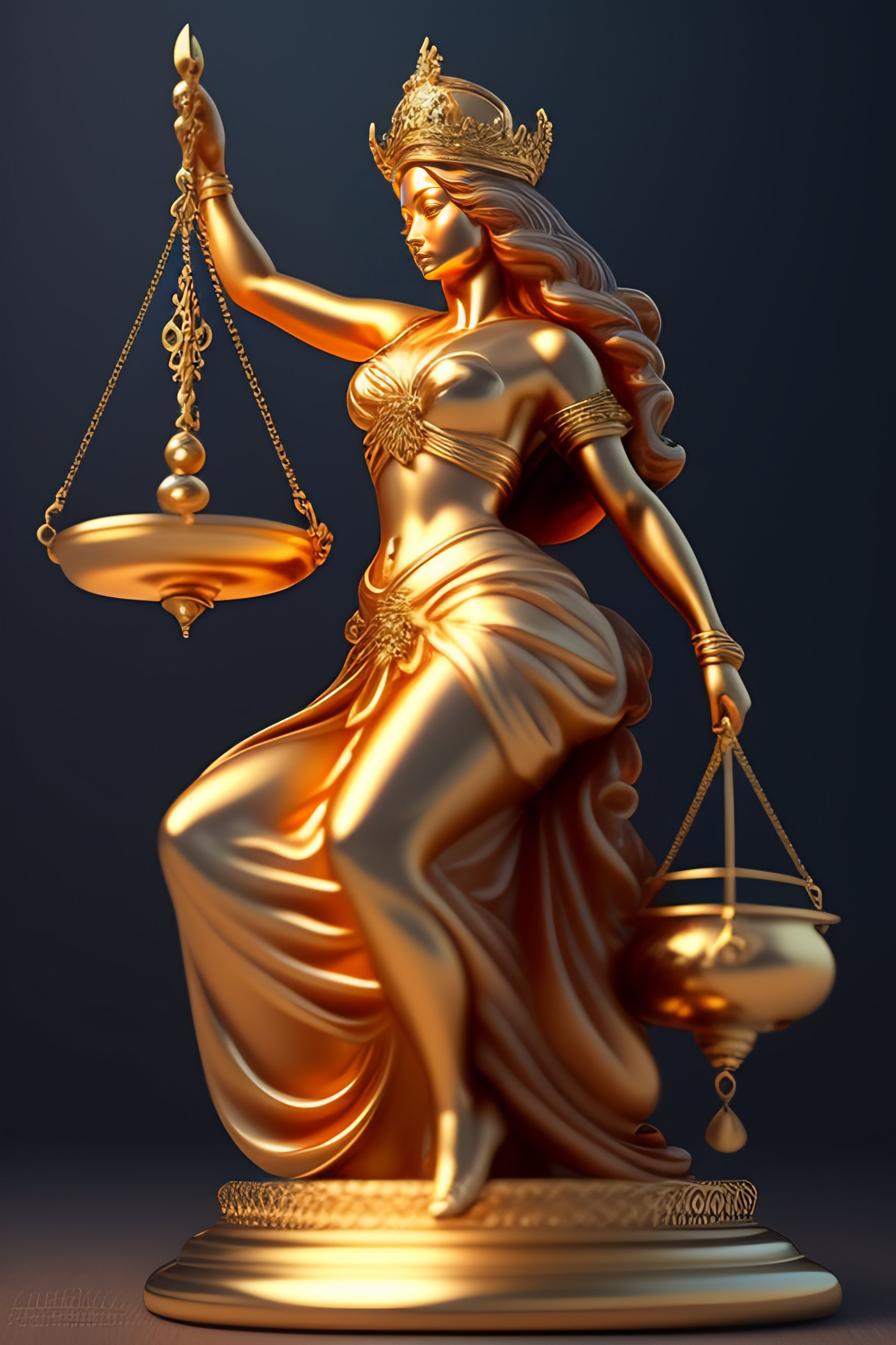 Lexica - Real blindfolded Lady justice holding balance scales ...