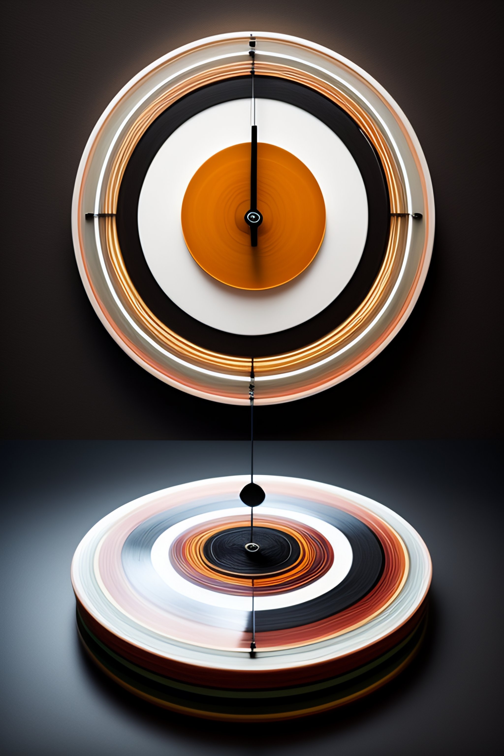 Lexica - A clock that is created from a vinyl record