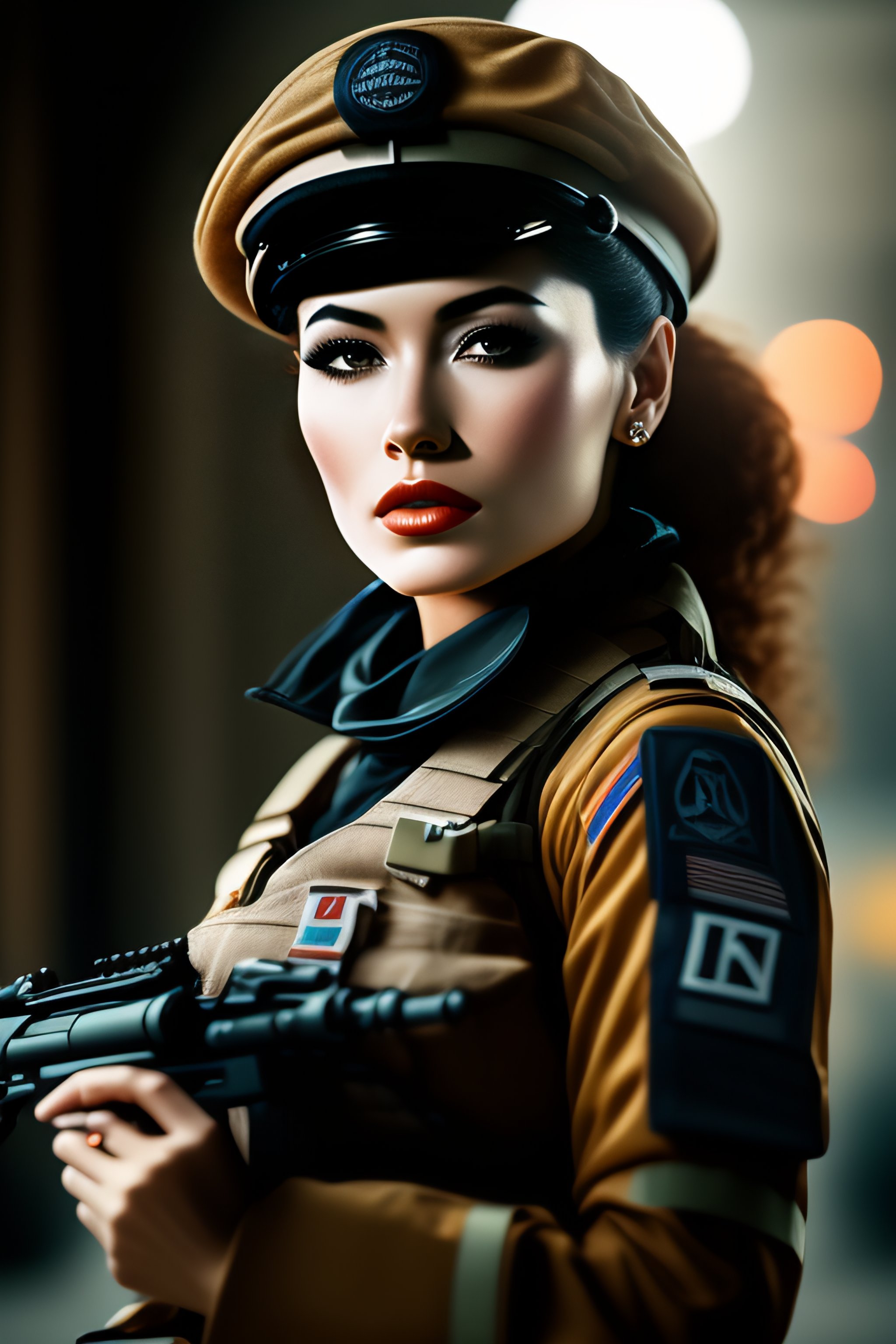 Lexica - Chick with machine gun