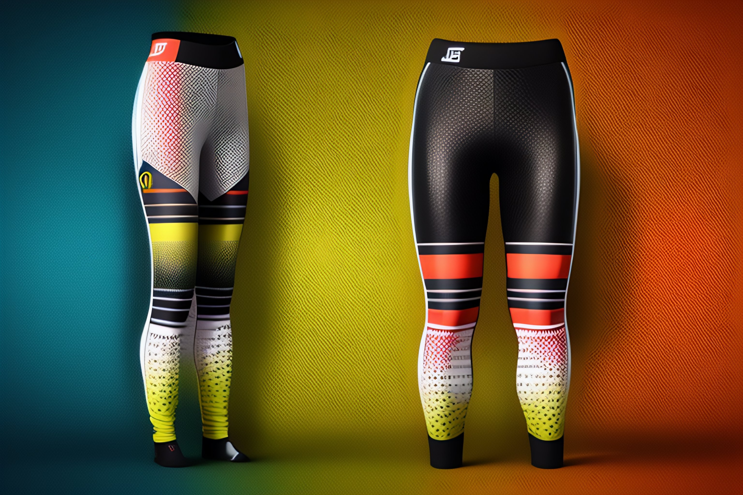 Lexica - 3d soccer halftone long texture+leggings shema pattern