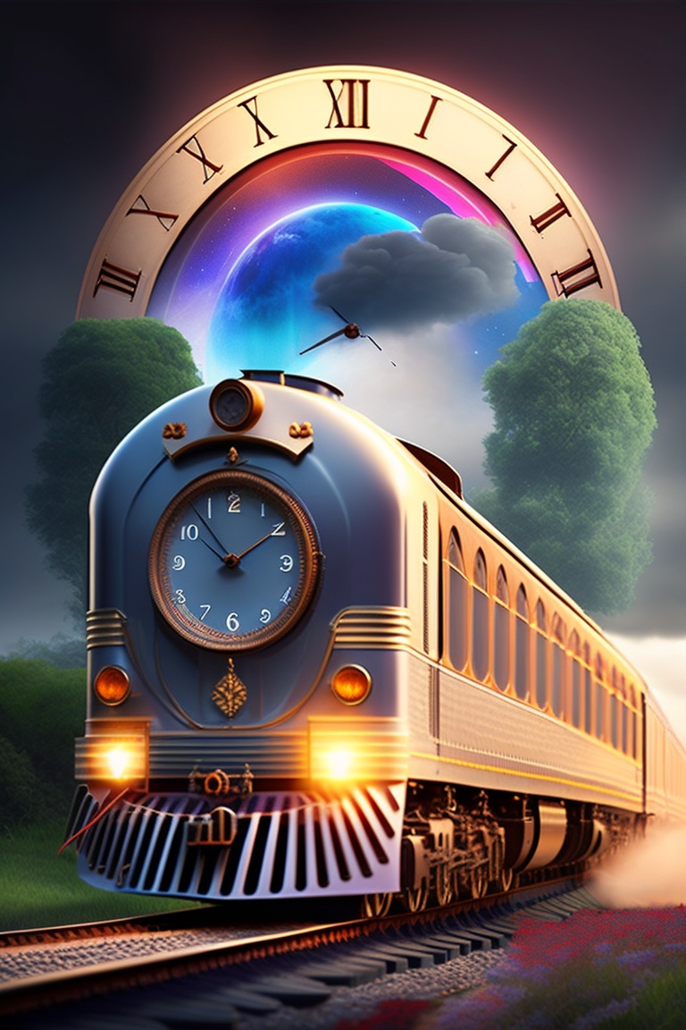 Lexica - Mysterious picture of a train coming forward, and in the ...