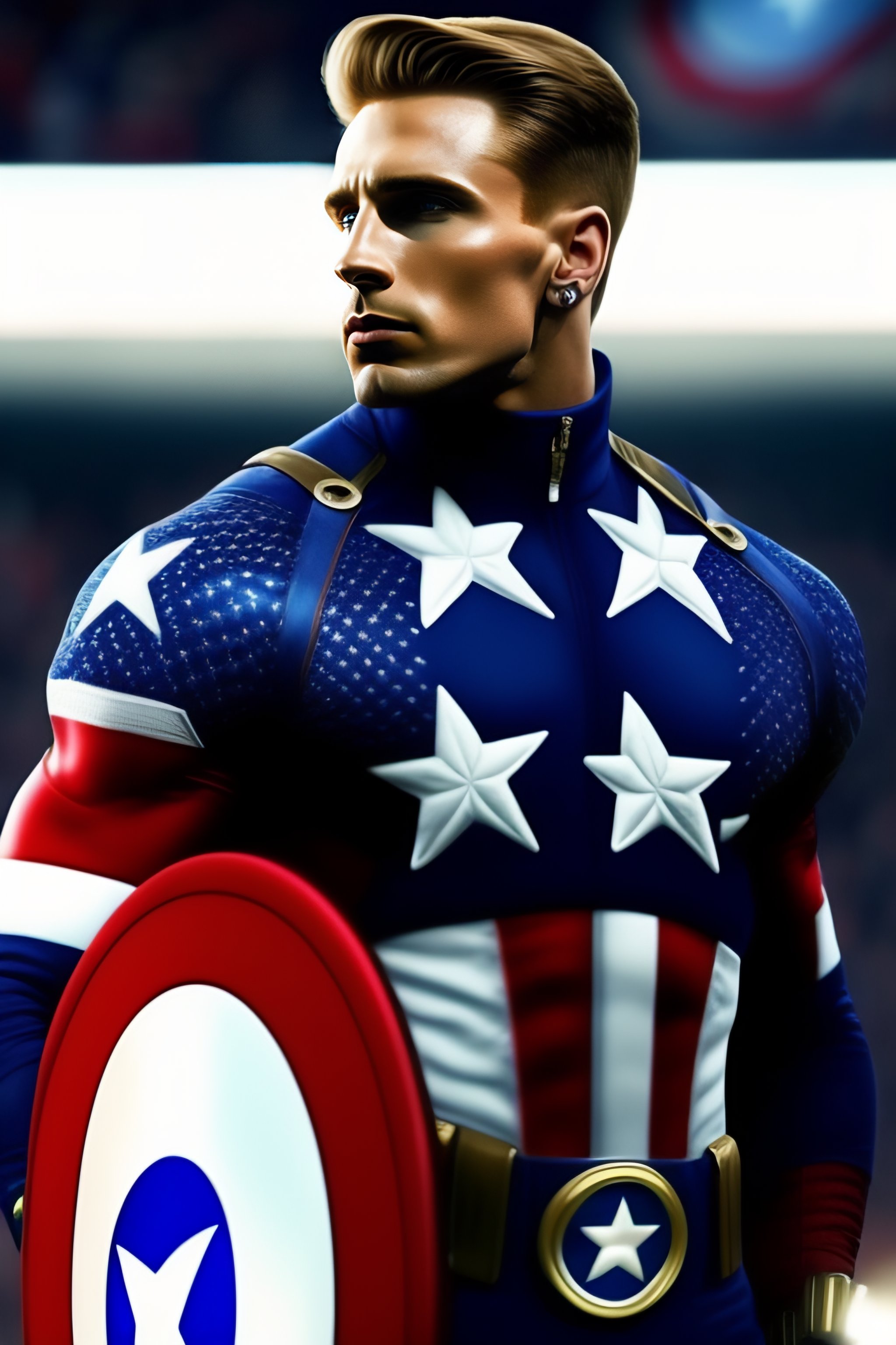 Lexica steve rogers captain america full body hiphop streetwear drip