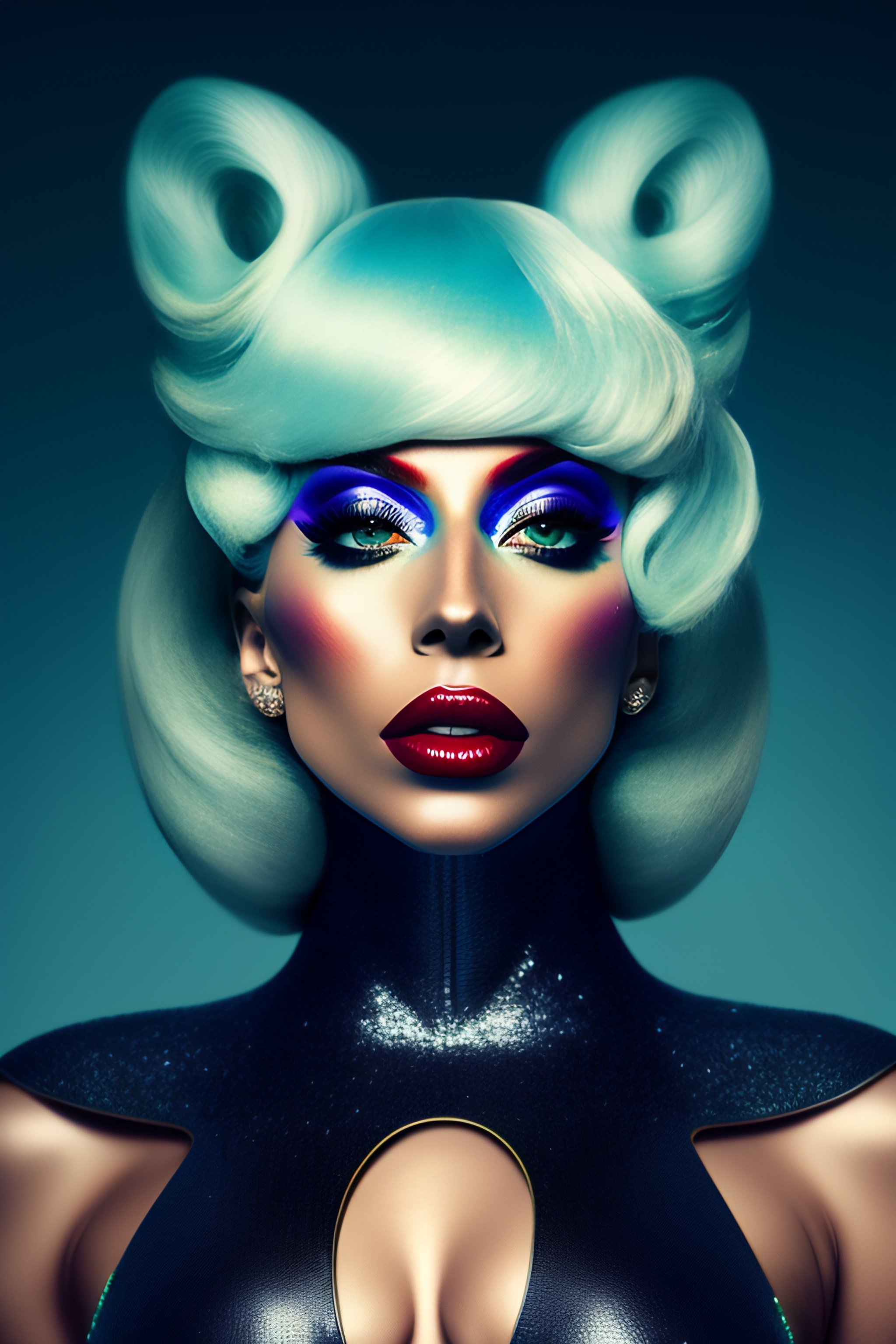 Lexica - Lady Gaga with alien look