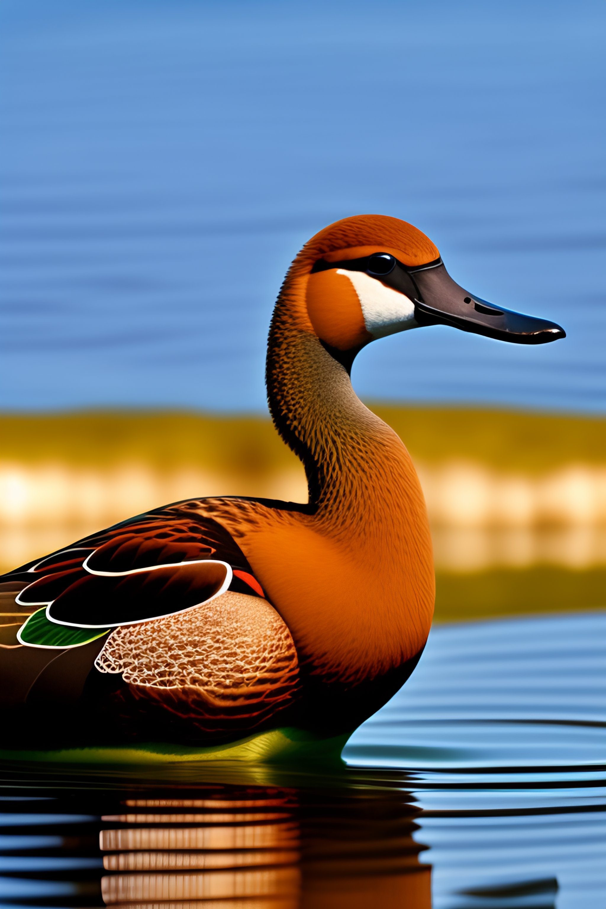Lexica - Cartoon drawing strip of a brown widgeon