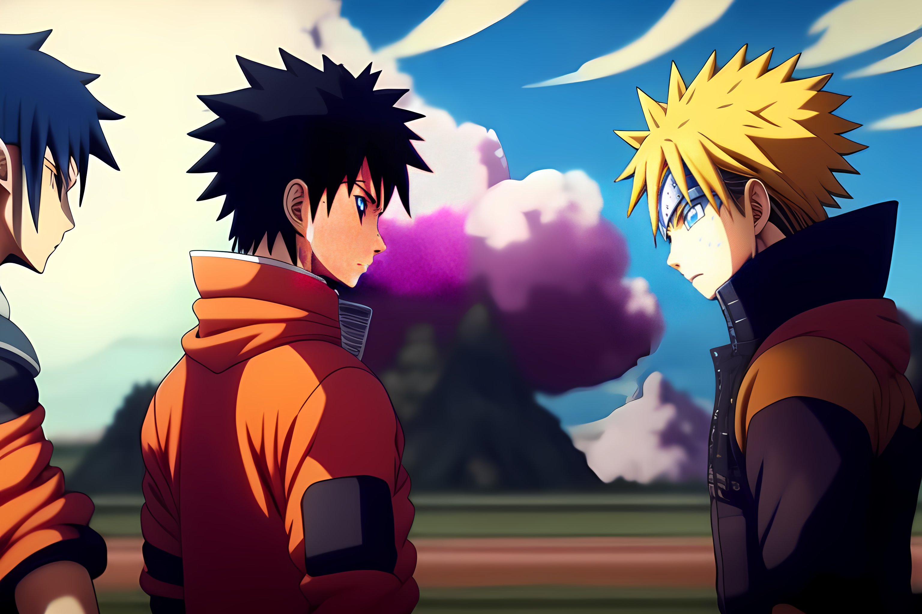 Lexica - Epic fight naruto sasuke raining