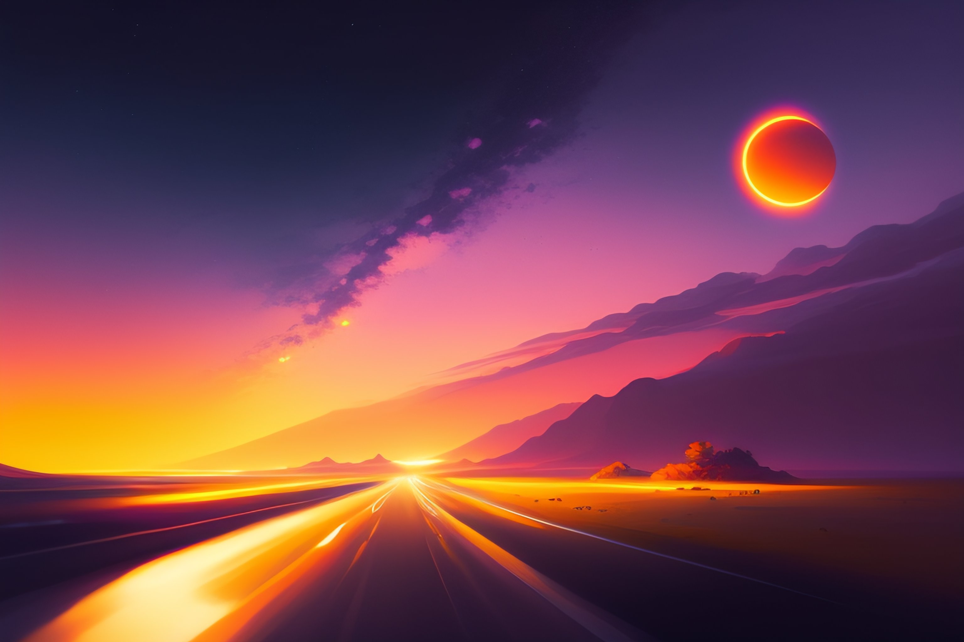 Lexica Roadside, one small yellow sphere, radiating a glowing aura