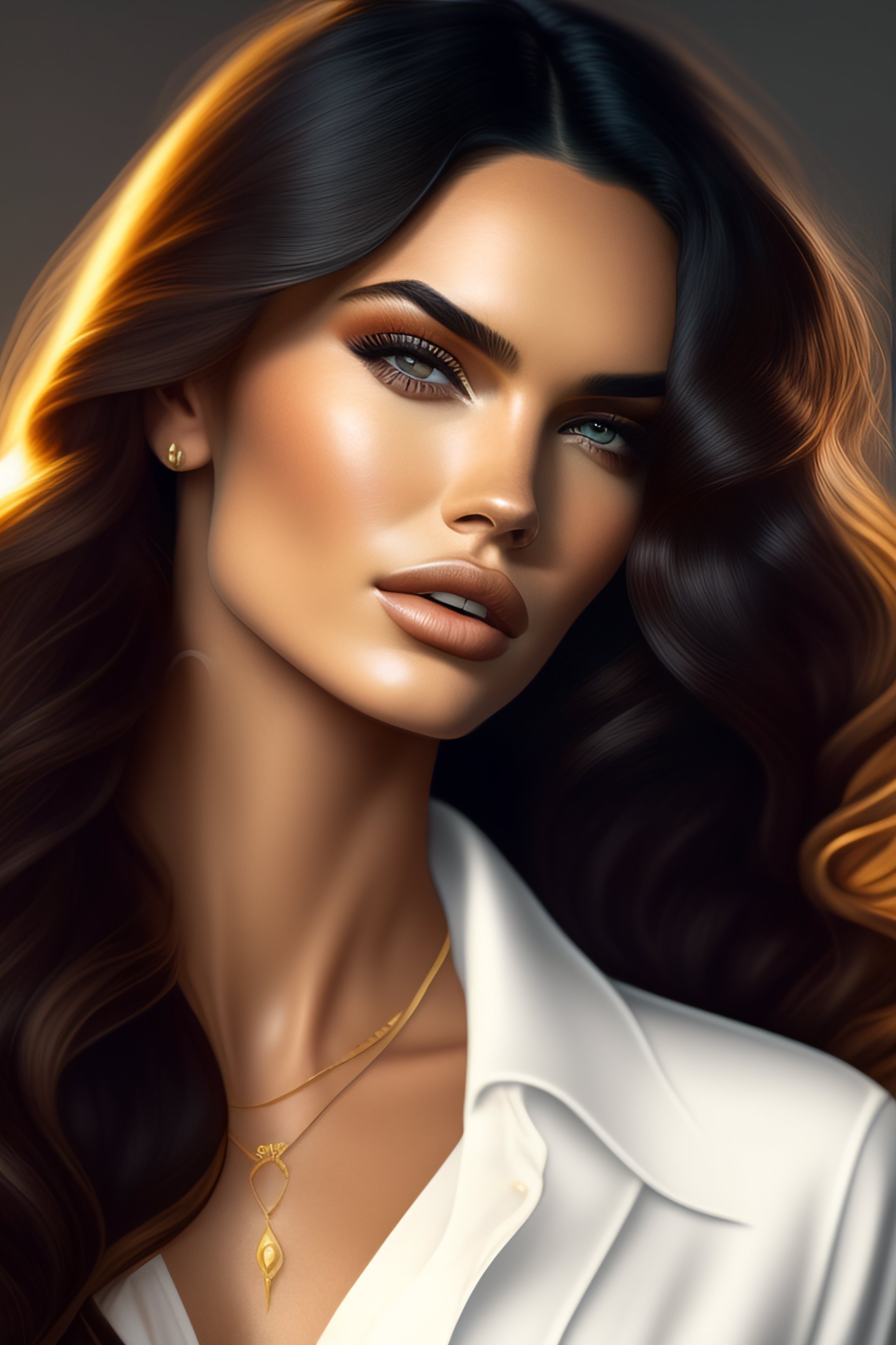 Lexica Beautiful Portrait Of Combined Megan Fox And Selena Gomez And Kendall Jenner Mens 4498