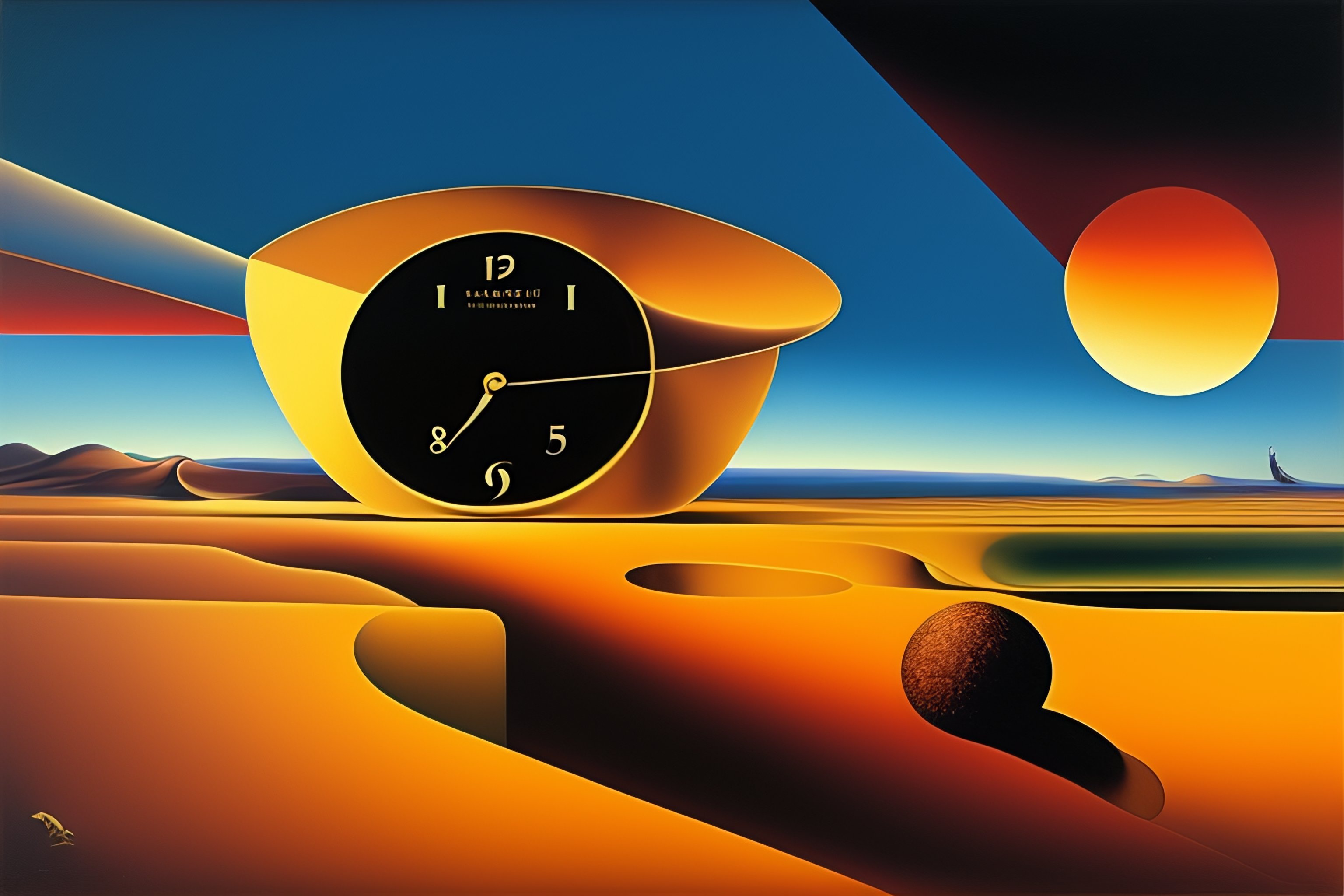 Lexica - The time by artist Salvador Dali