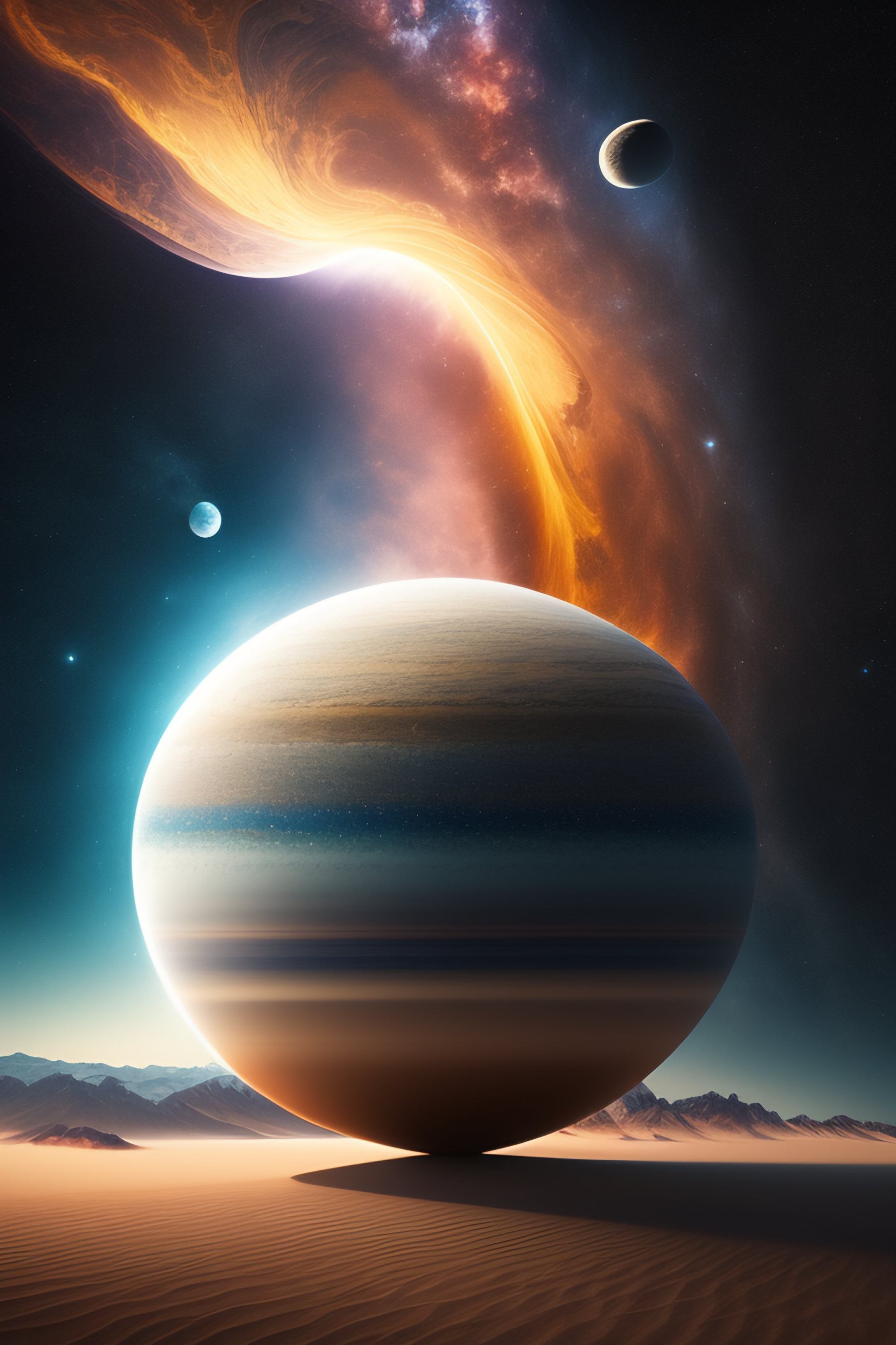Lexica - Create image of five stone in space