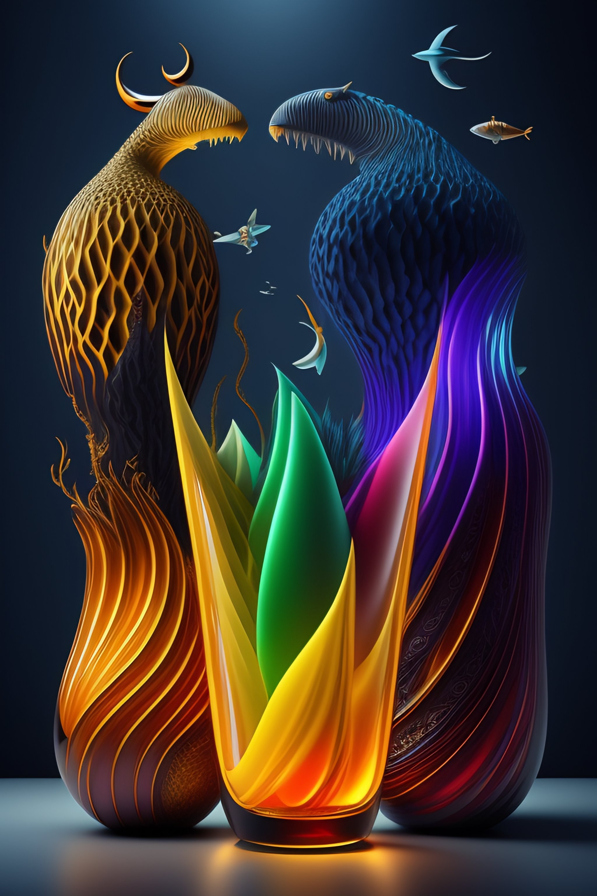 Lexica - A gathering of Abstract monsters made out of glass ,dark ...