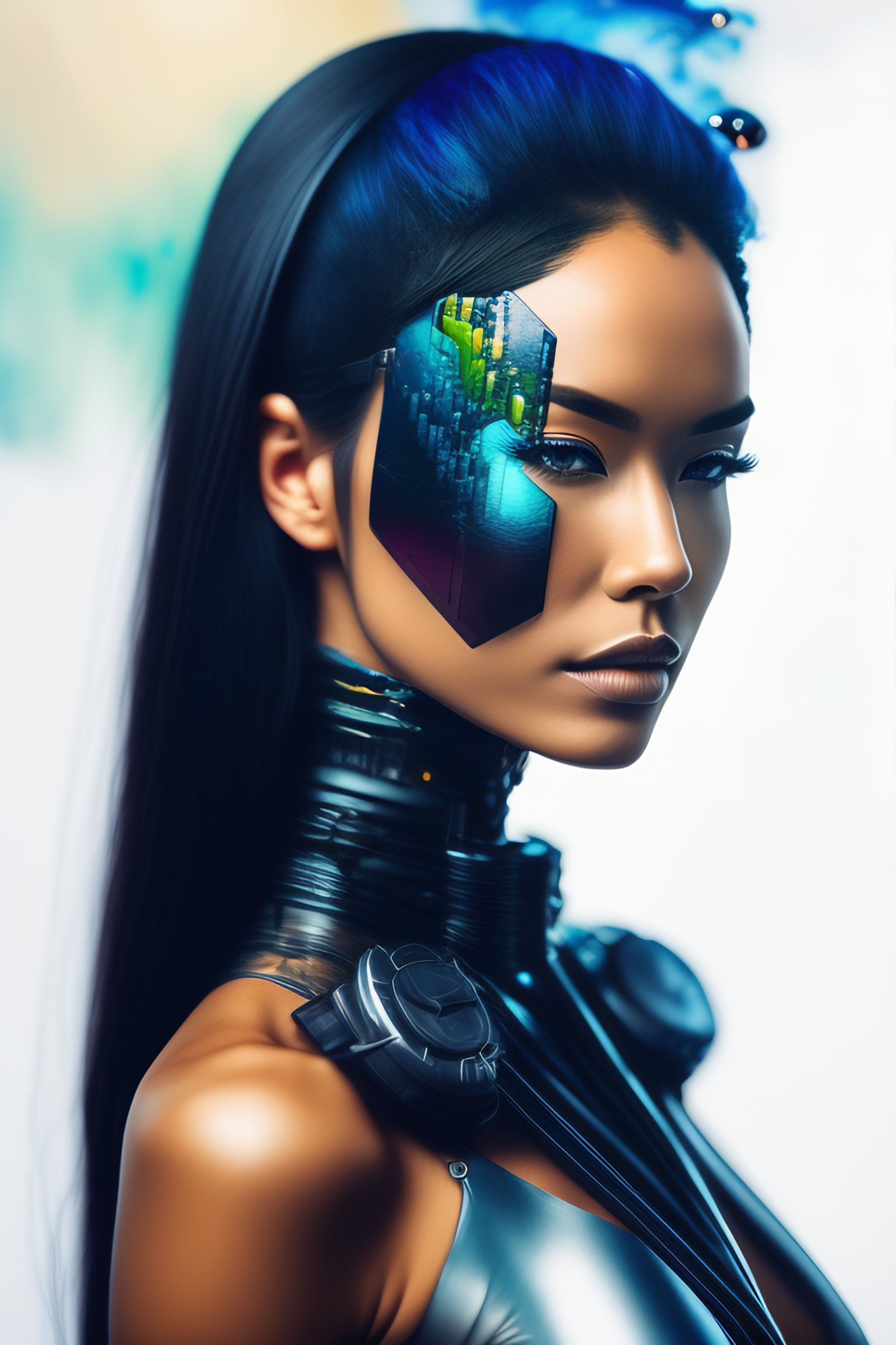 Lexica - Water colour cyborg