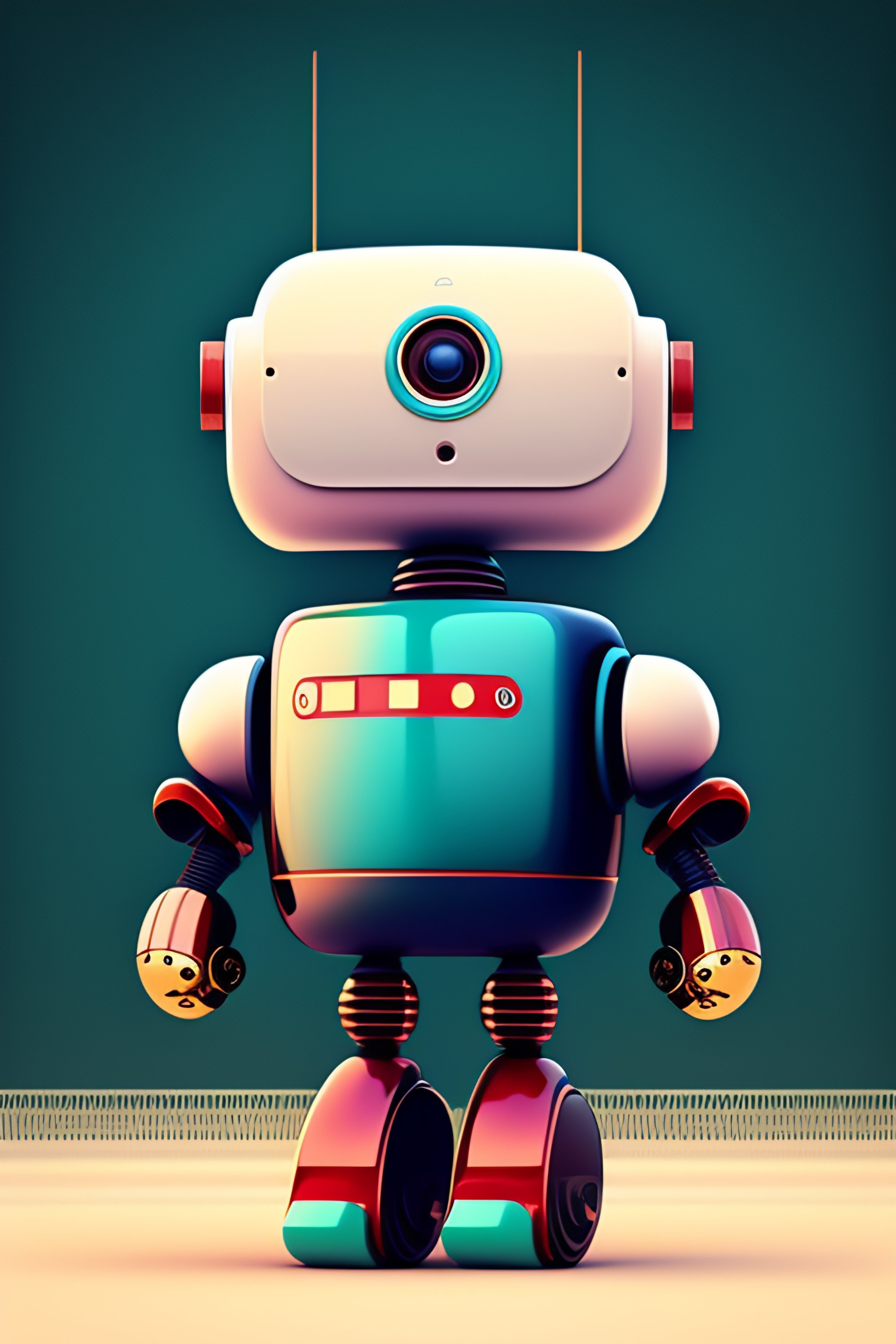 Lexica - An mascot robot, modern robot, round robot, logotype, icon ...