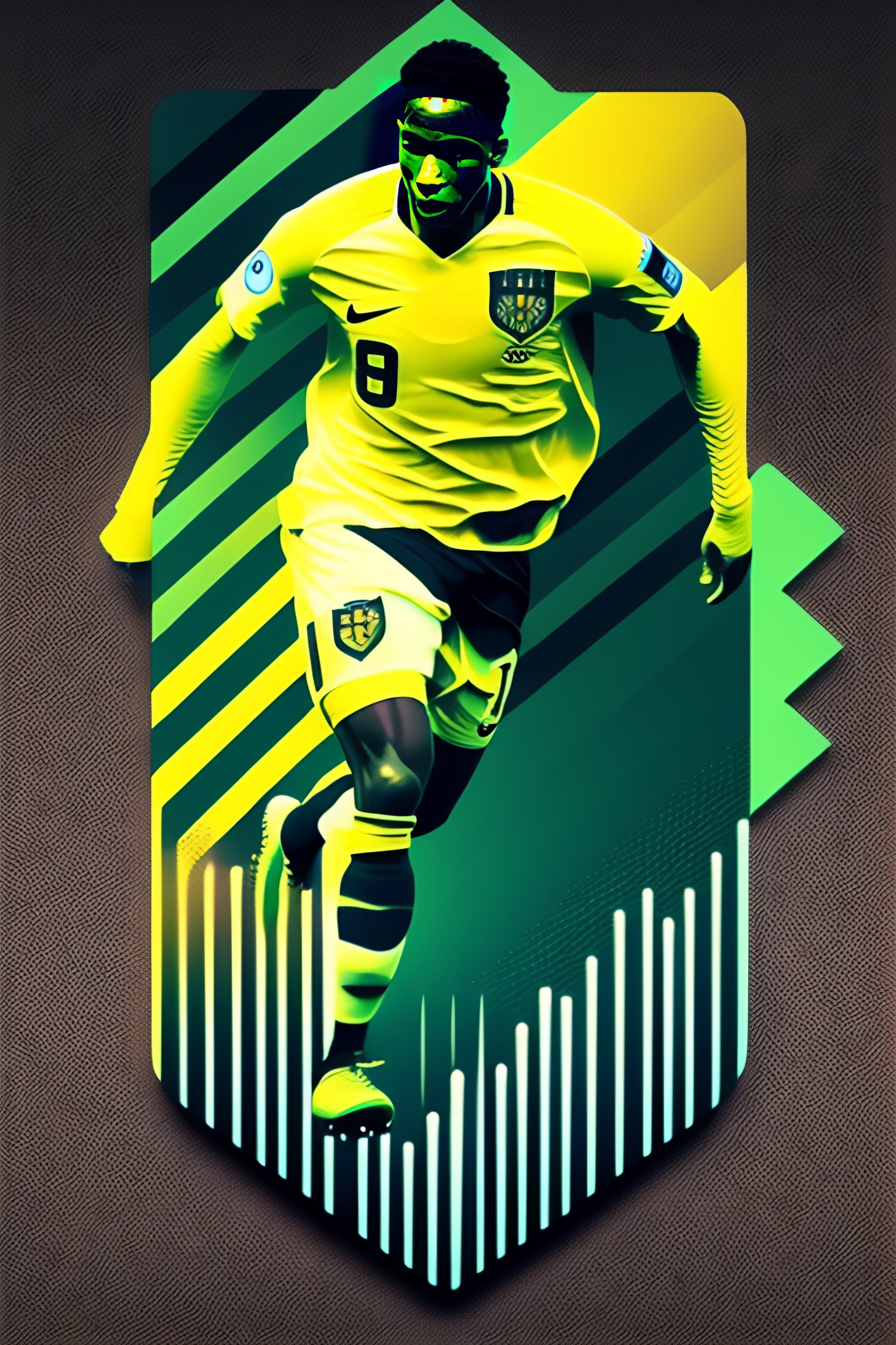 Lexica - Generate 3d soccer halftone texture and leggings