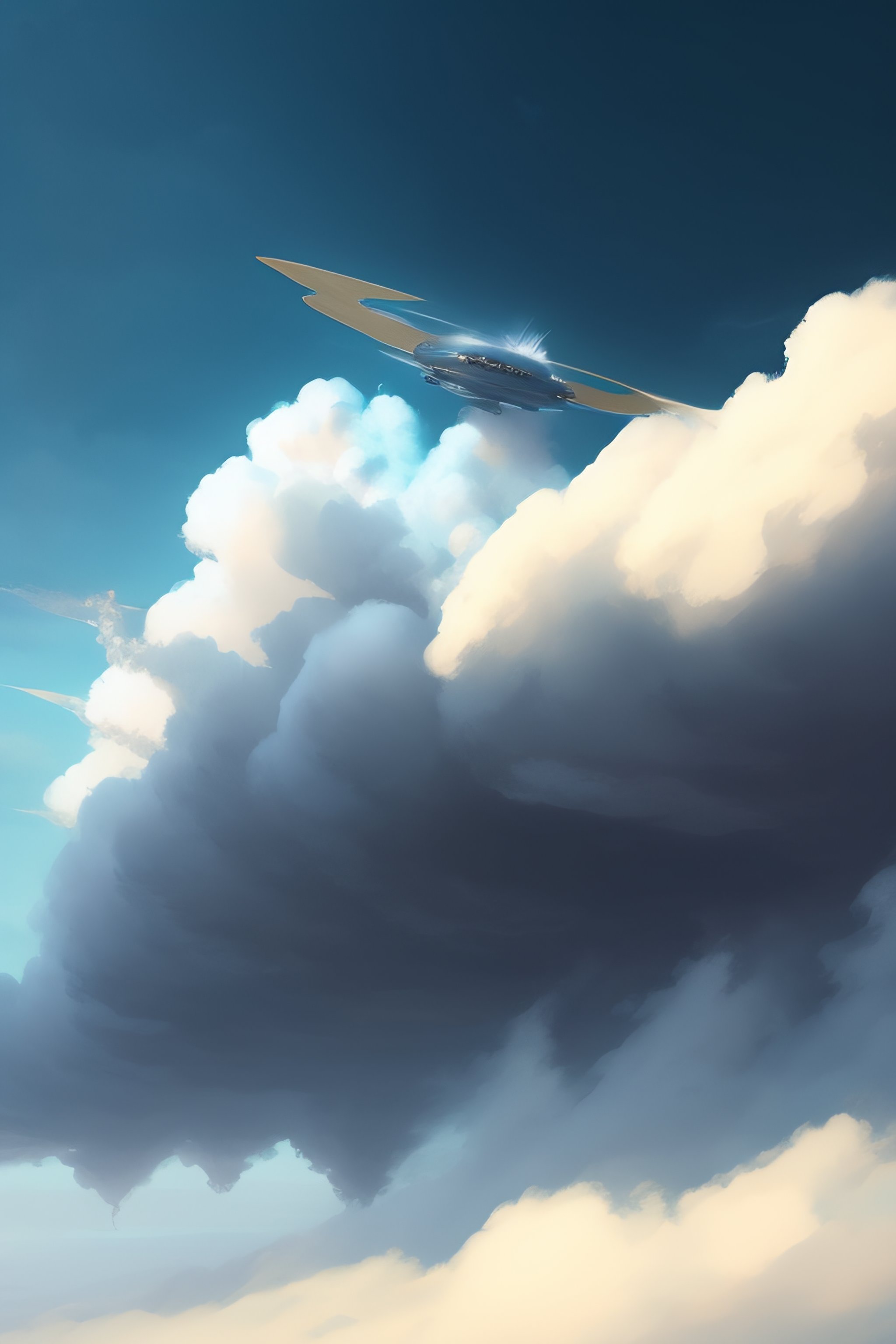 Lexica - Air elemental creature made of clouds, concept art, sharp ...