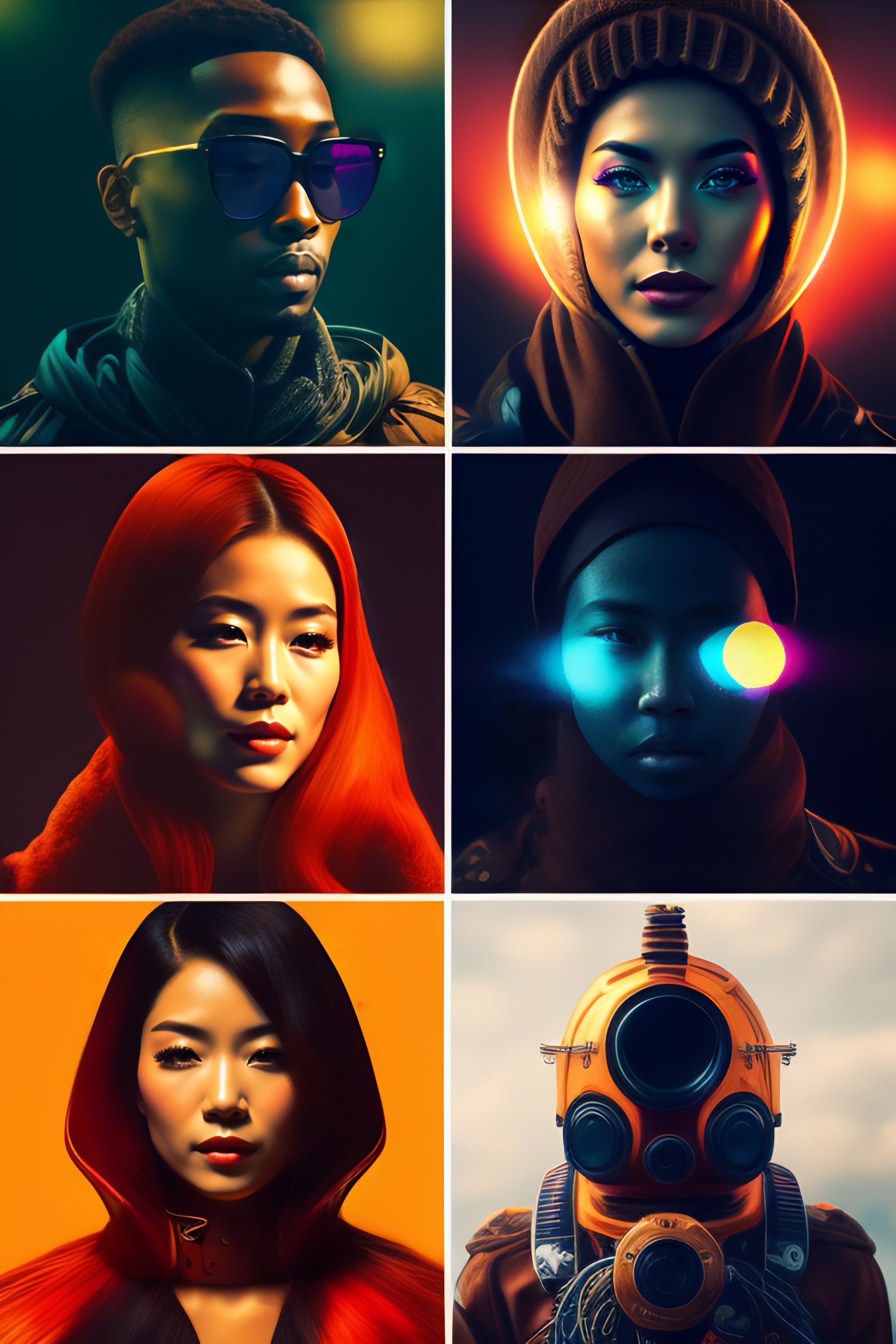 Lexica Generate an album cover for an album with songs about people