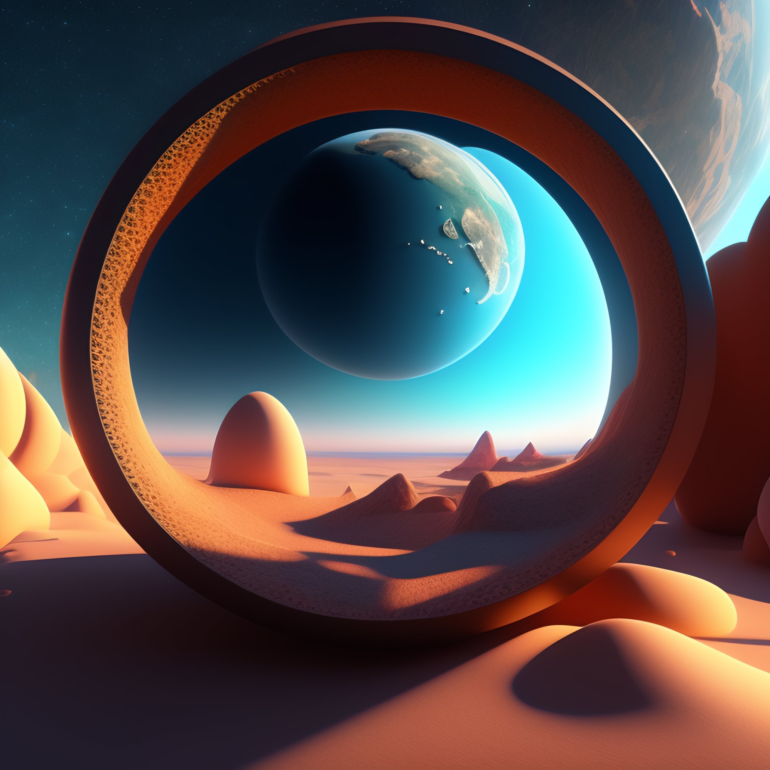 Lexica - 3d render of a cute detailed planet, miniature earth, surreal ...
