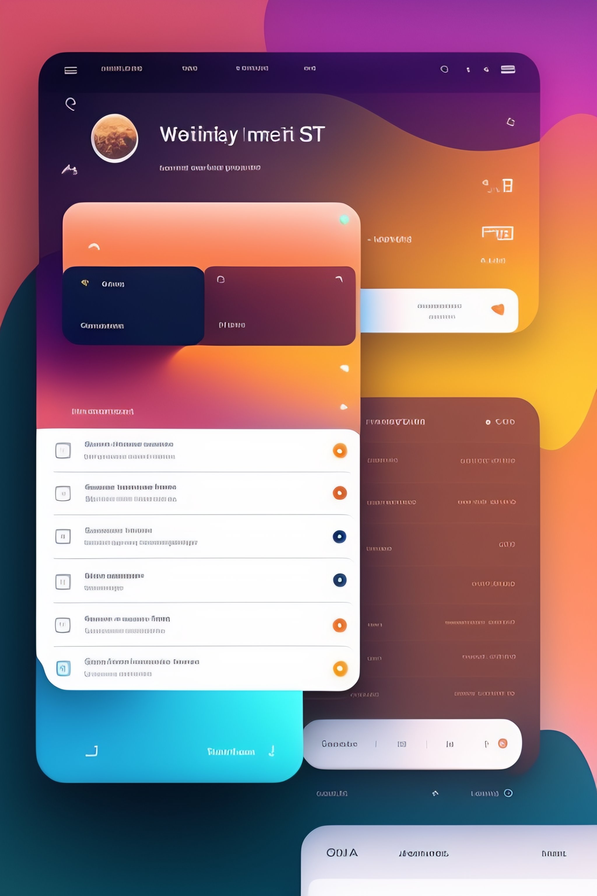 Lexica - Todo list application design for desktop