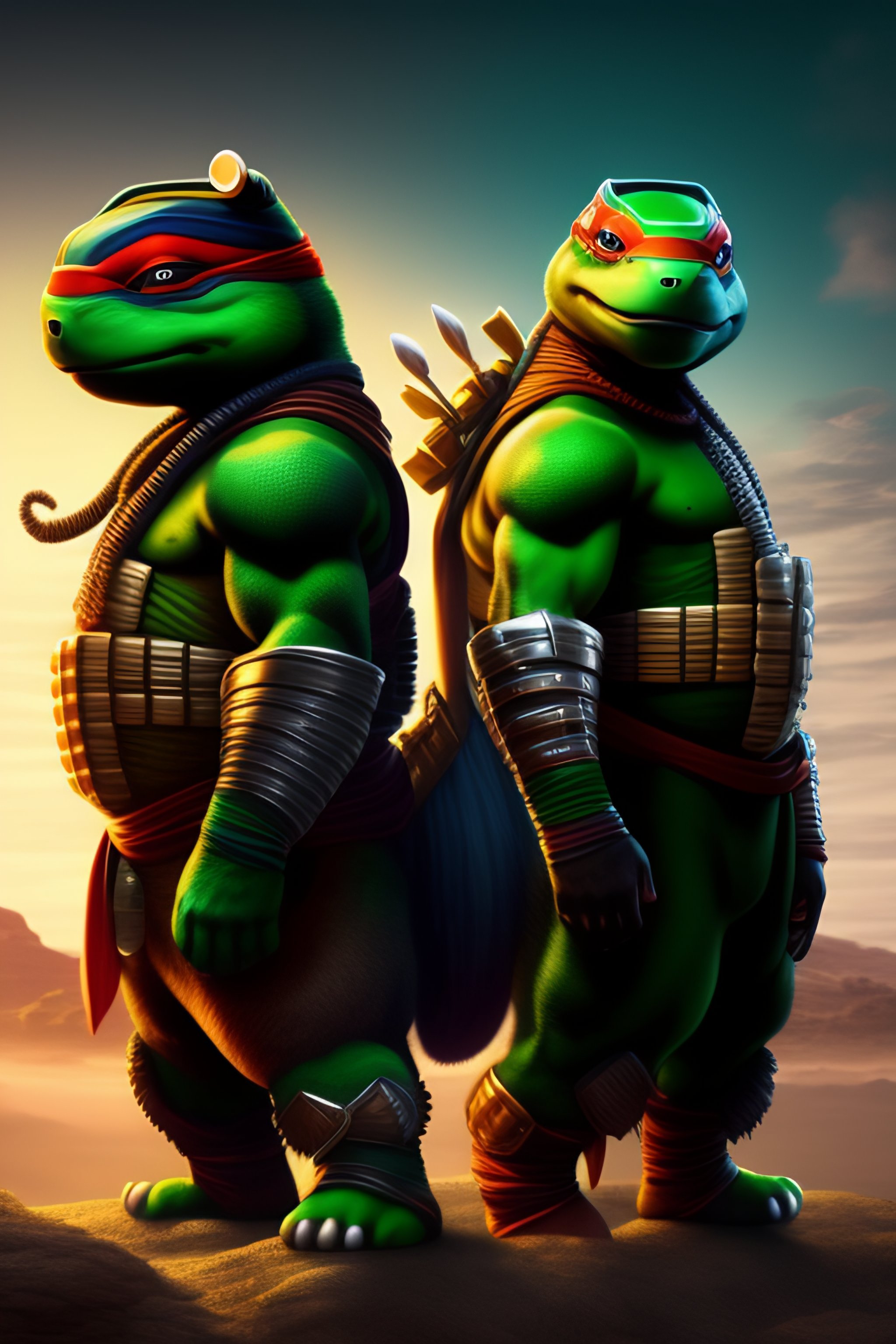 Lexica African ninja turtles, 8k