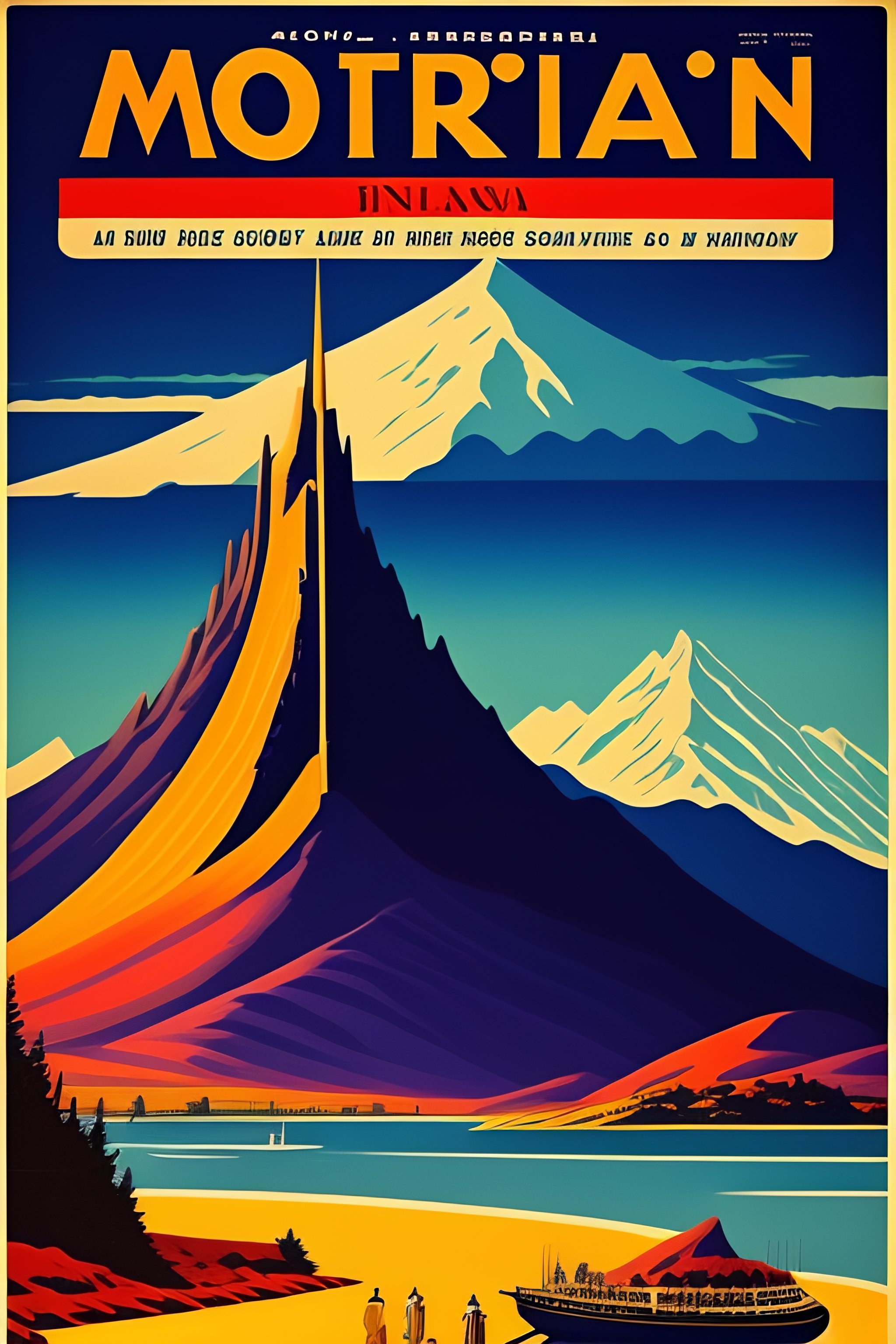 Lexica - A 1950's tourism poster of Mordor