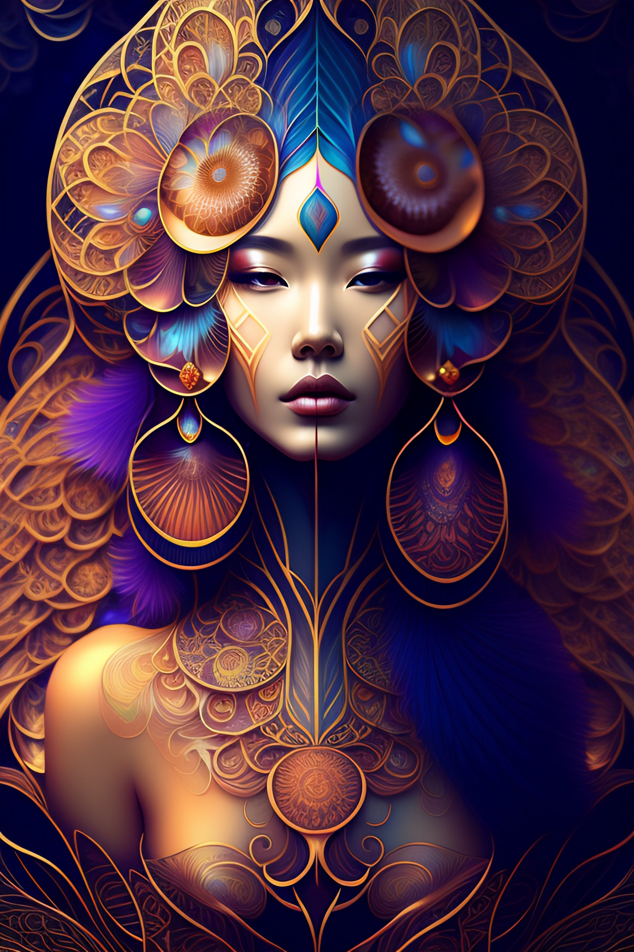 Lexica - Human flower by Android Jones, Earnst Haeckel, James Jean ...