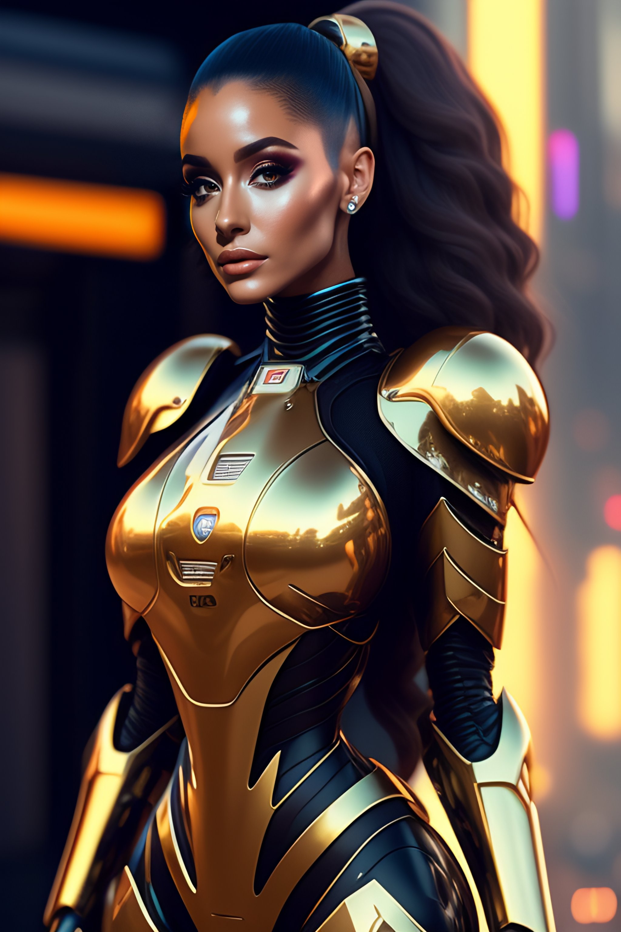 Lexica A Female Robot Ariana Grande Full Body Realistic Scifi