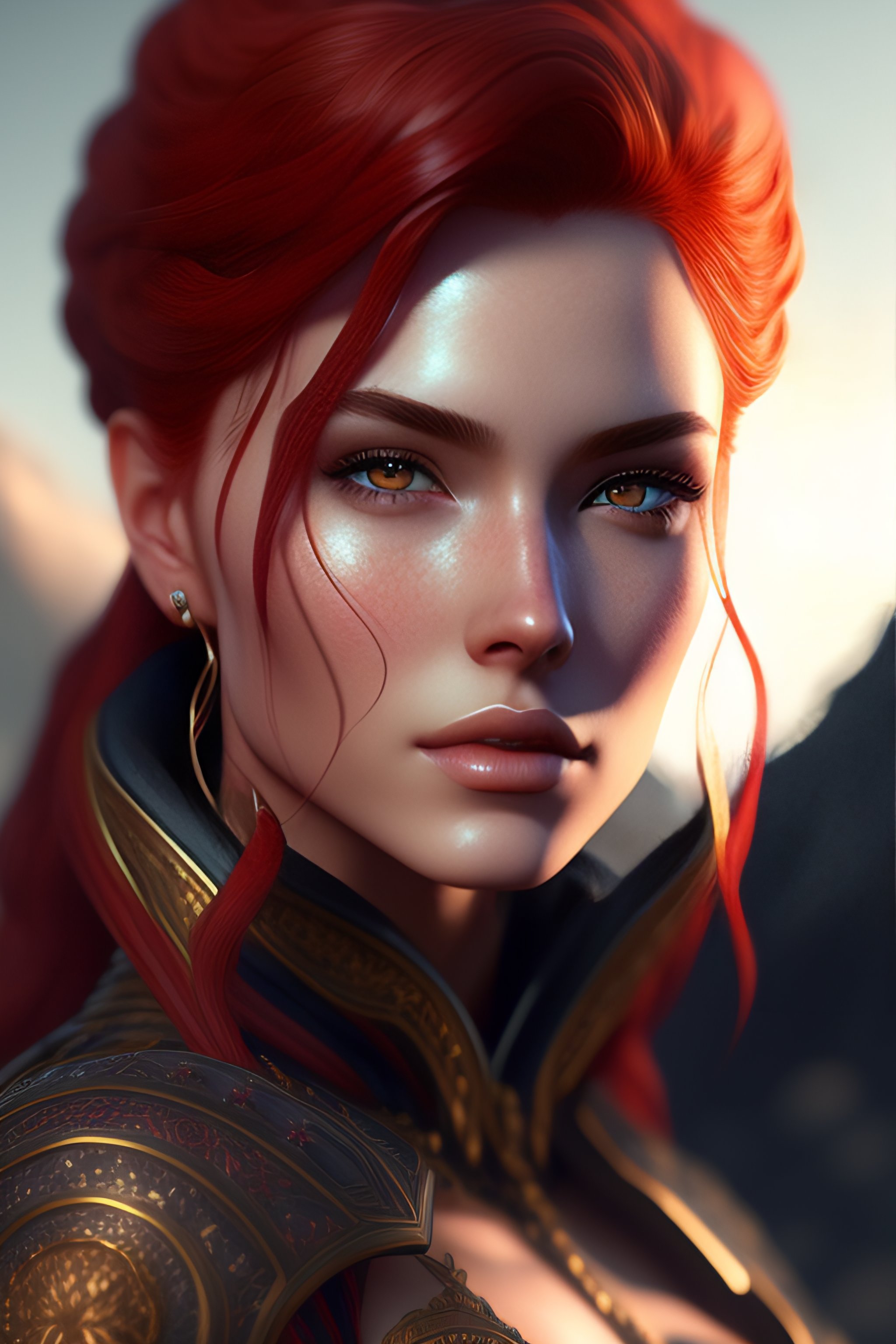 Lexica Pale skin . red hair . microbikinis , beautiful detailed